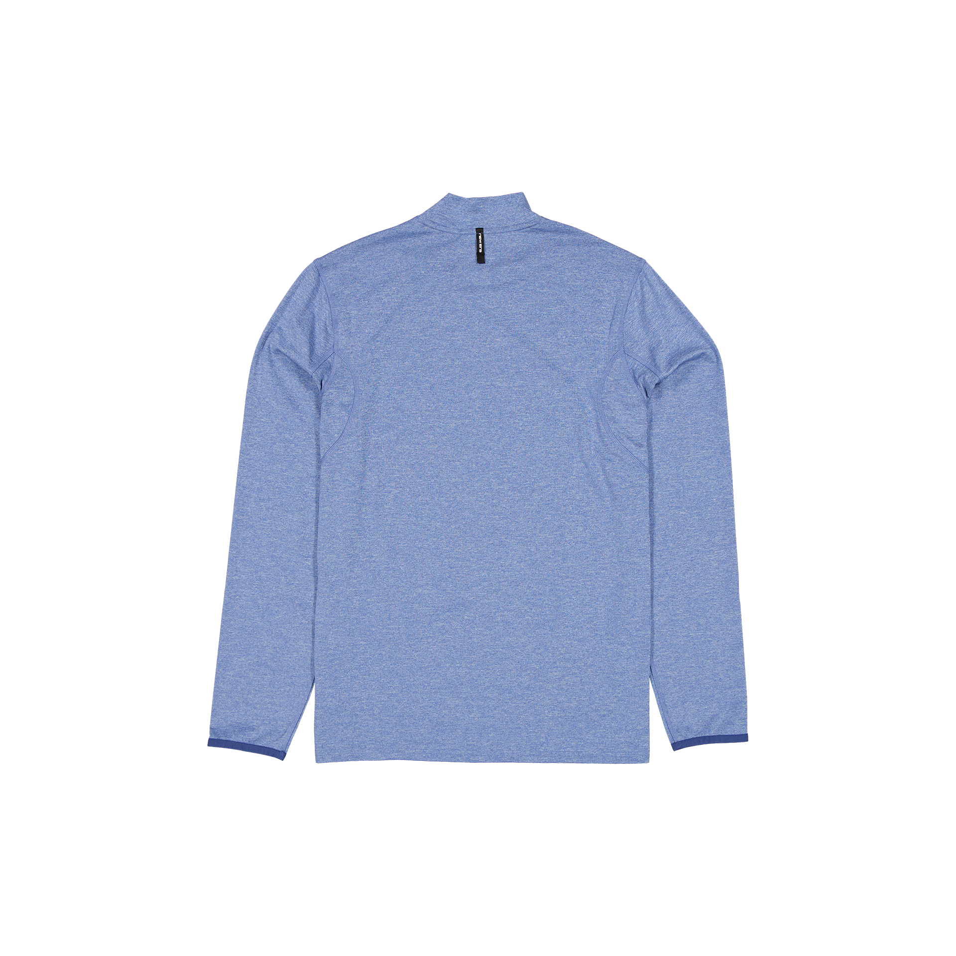 New Era Golf Heather Indigo Blue Long-Sleeve Shirt