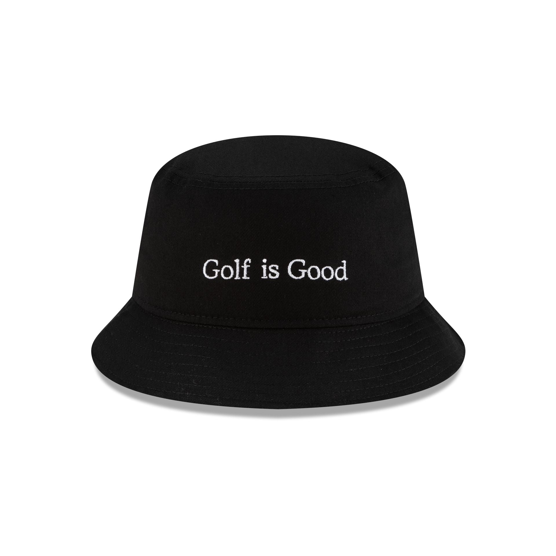 New Era Golf Is Good Black Bucket Hat