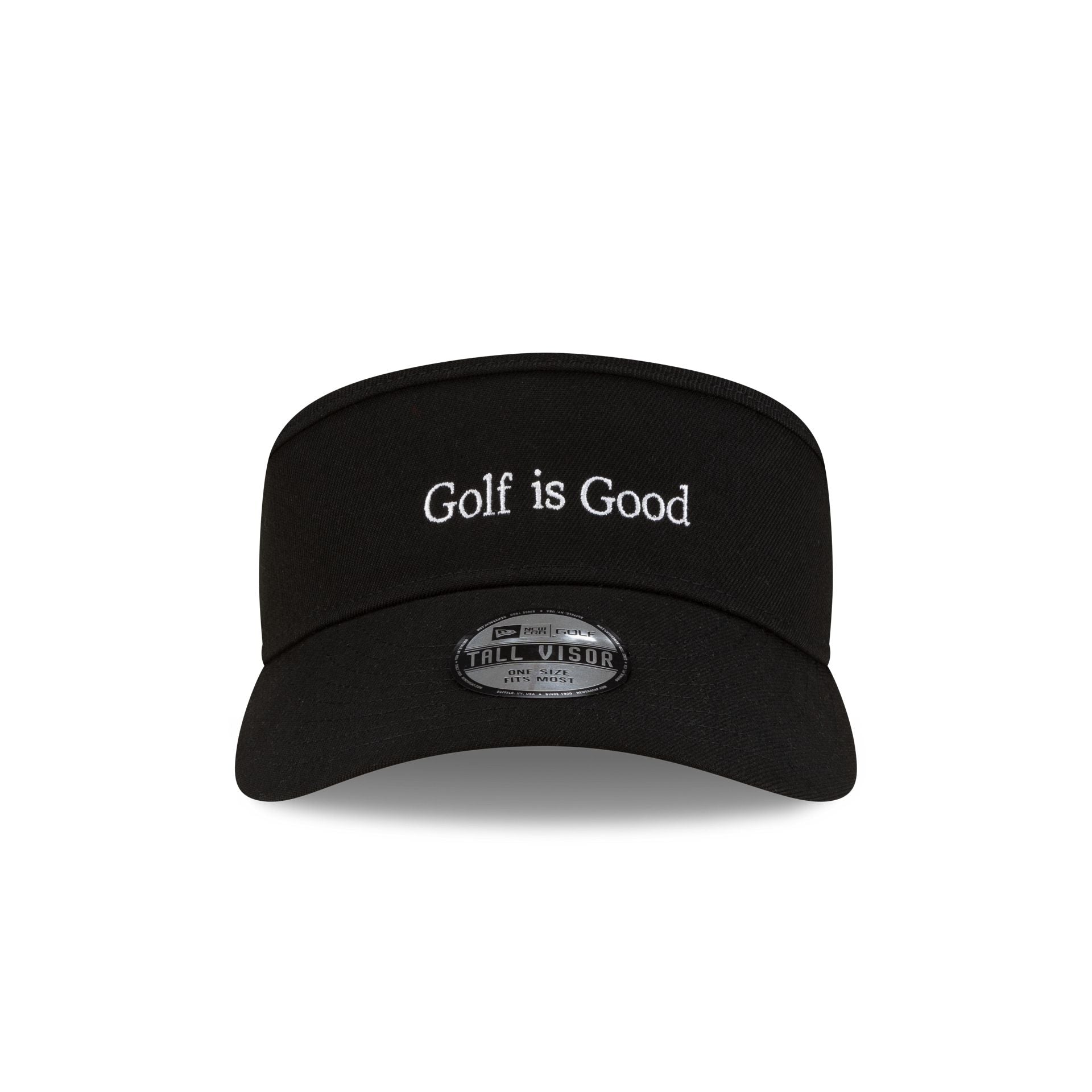 New Era Golf Is Good Black Visor