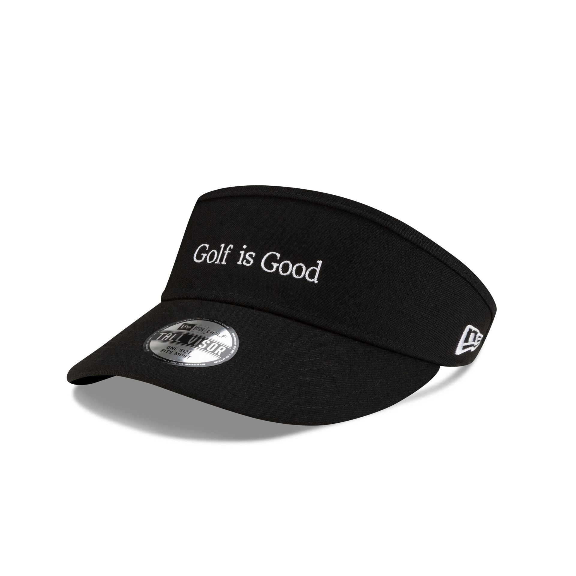 new era Golf is Good Black Visor