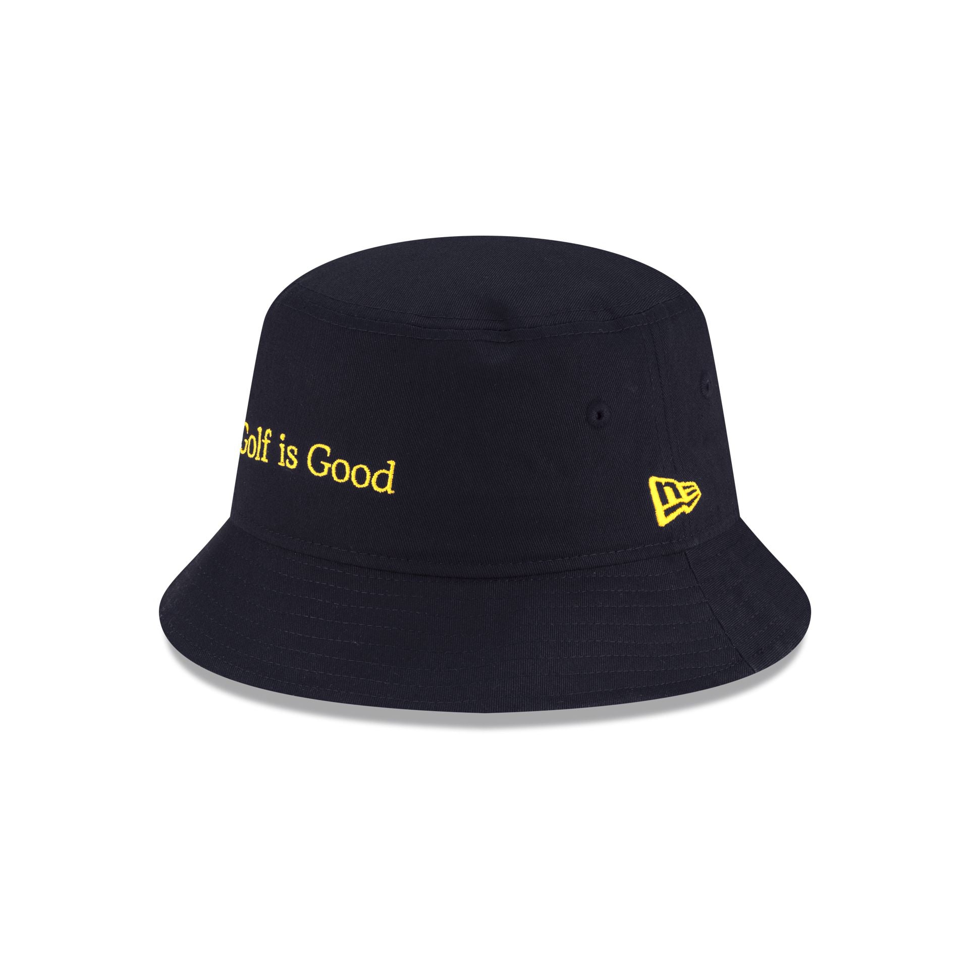 new era Golf is Good Navy Bucket Hat