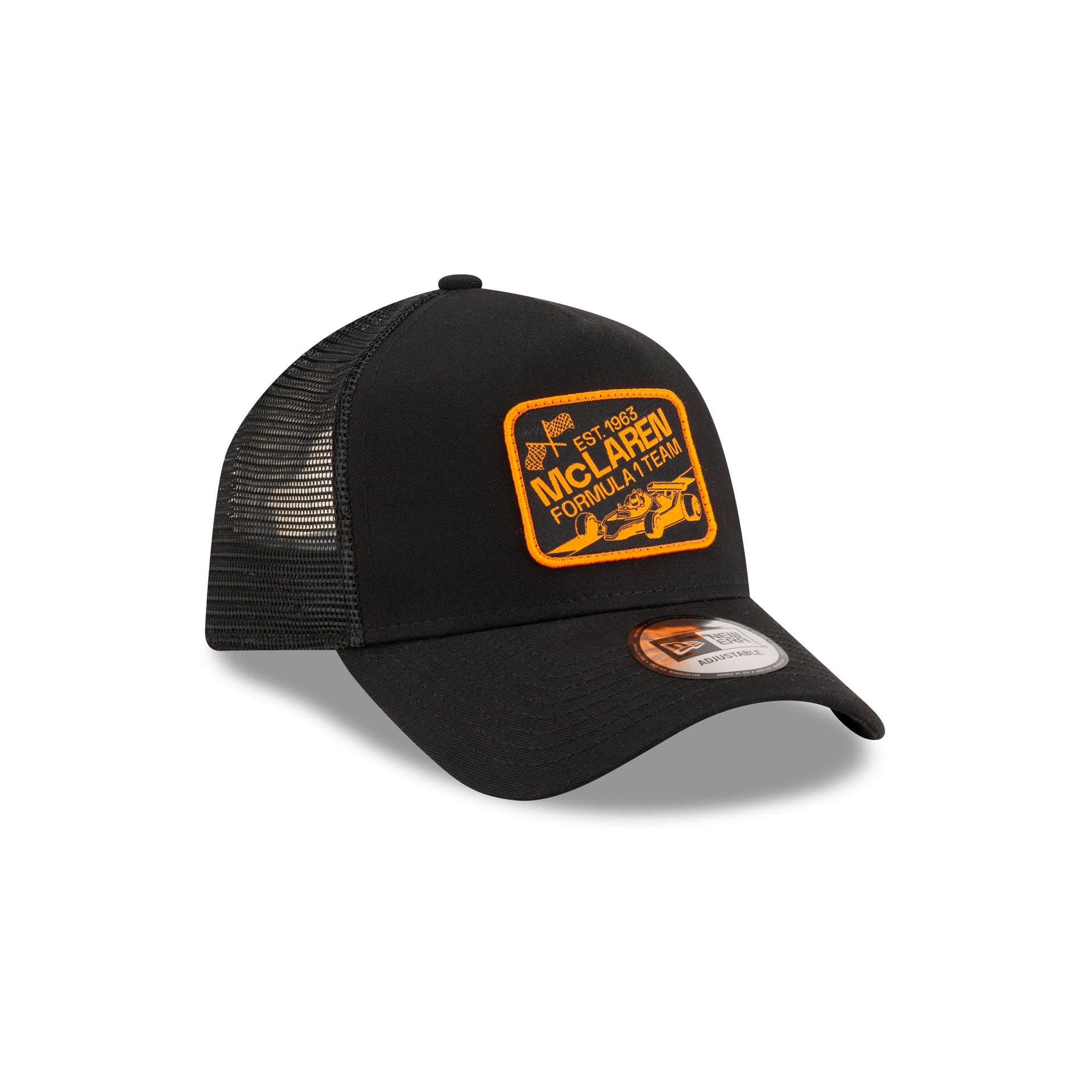 New Era Graphic Patch Black 9FORTY A-Frame Trucker