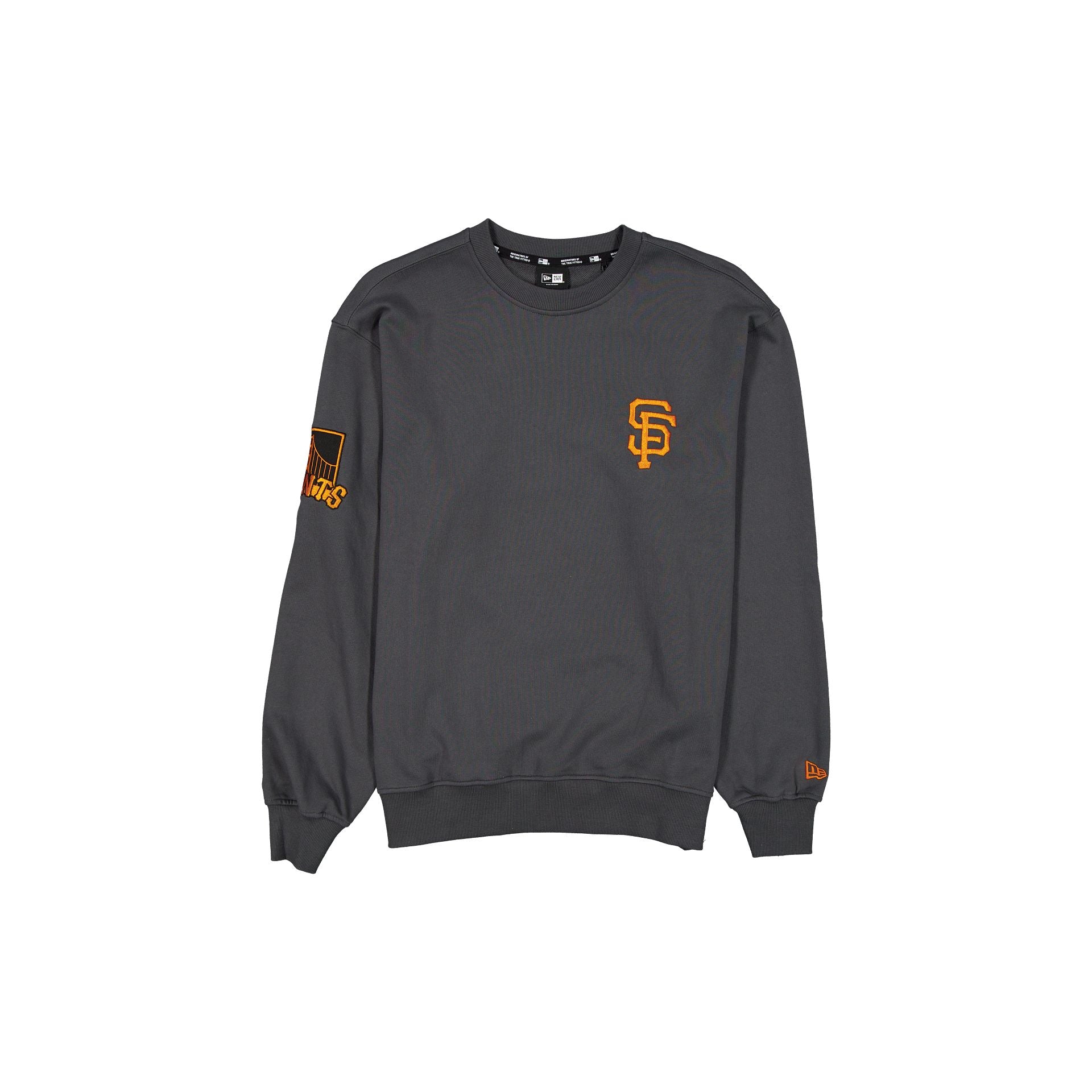 new era Gray Crewneck