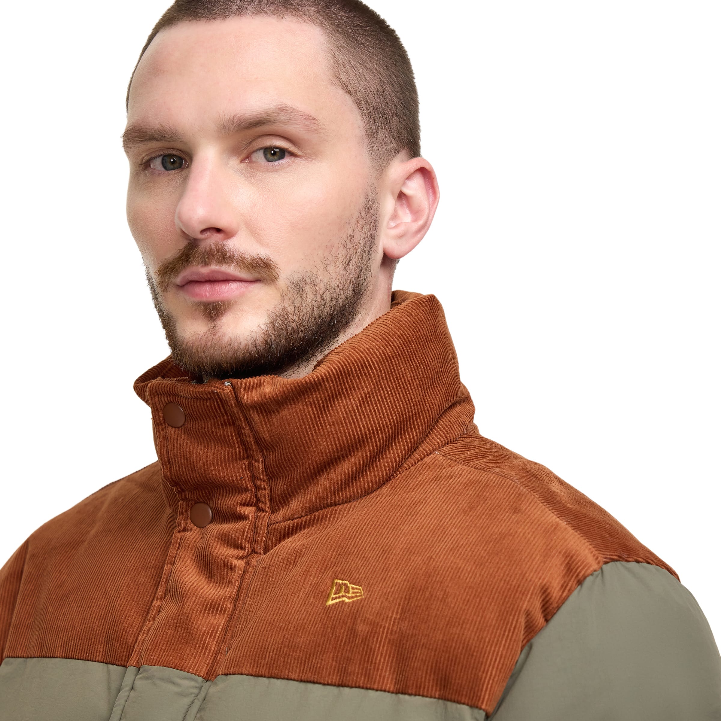 new era Green Canvas Puffer Jacket