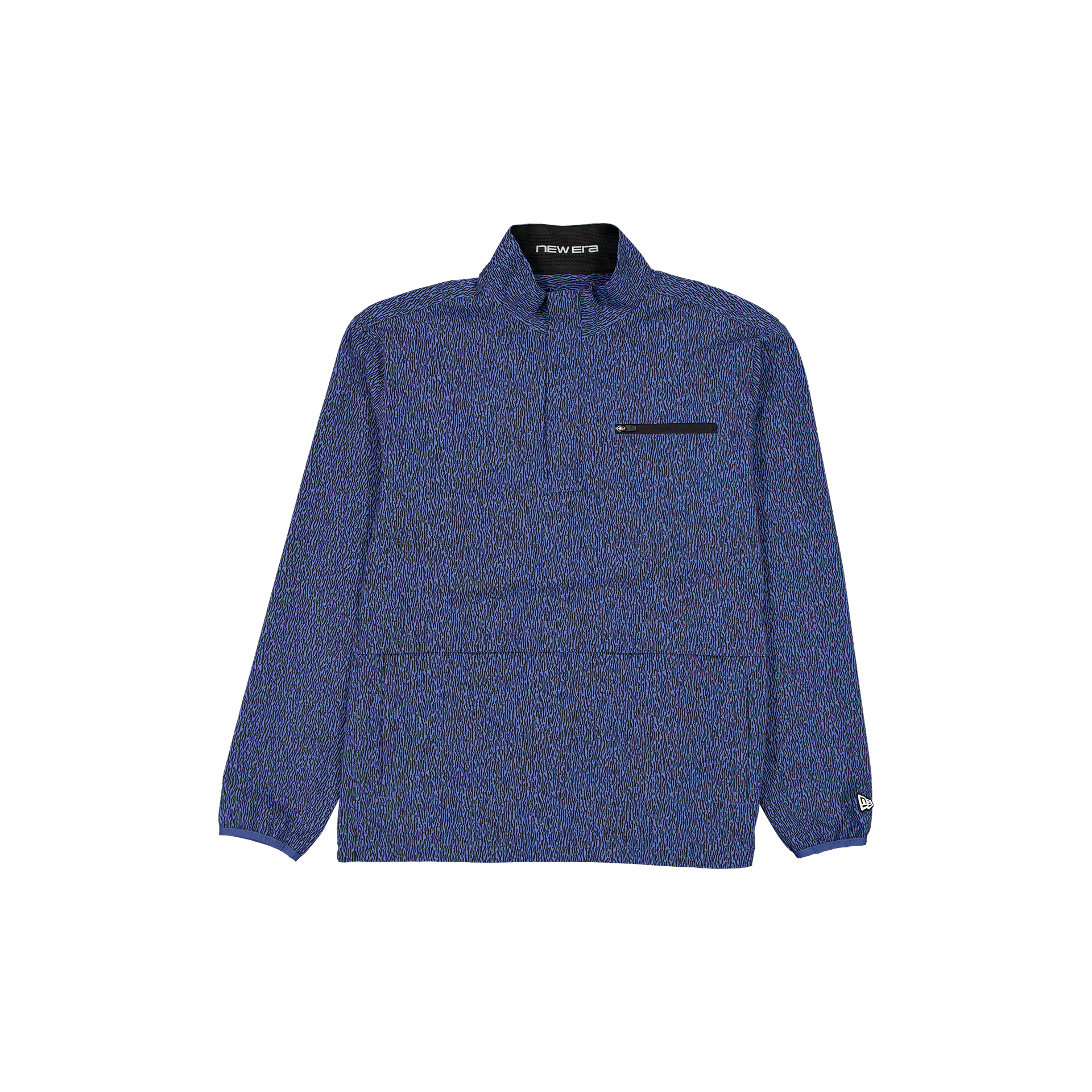 new era Indigo Bark Print Golf Half-Zip