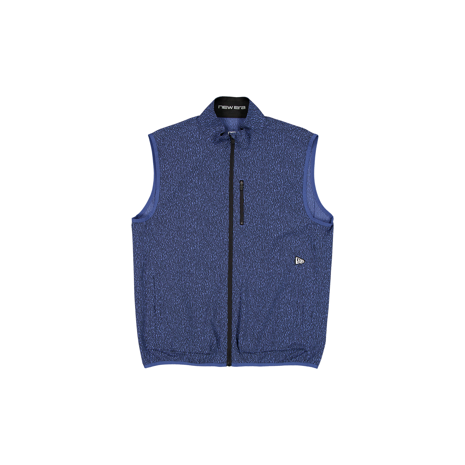 new era Indigo Bark Print Golf Vest
