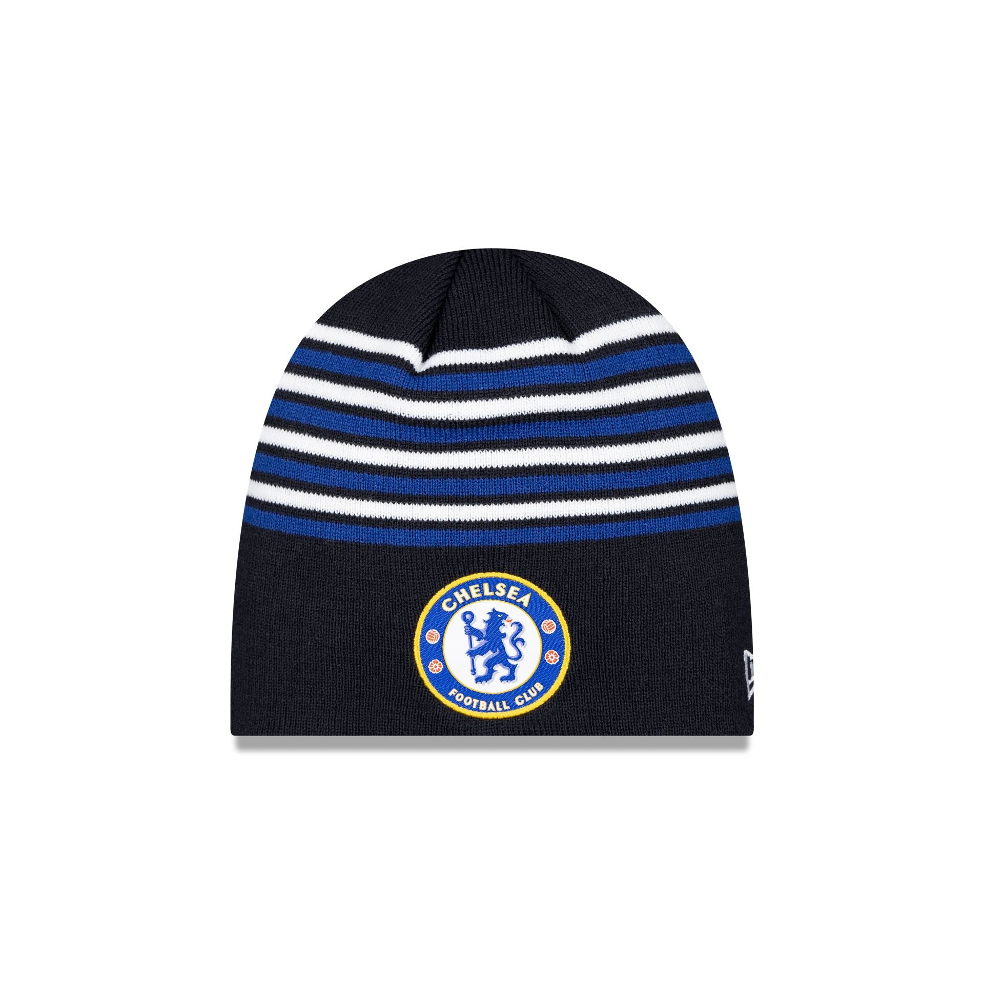 new era Lion Crest Stripe Blue Knit Beanie