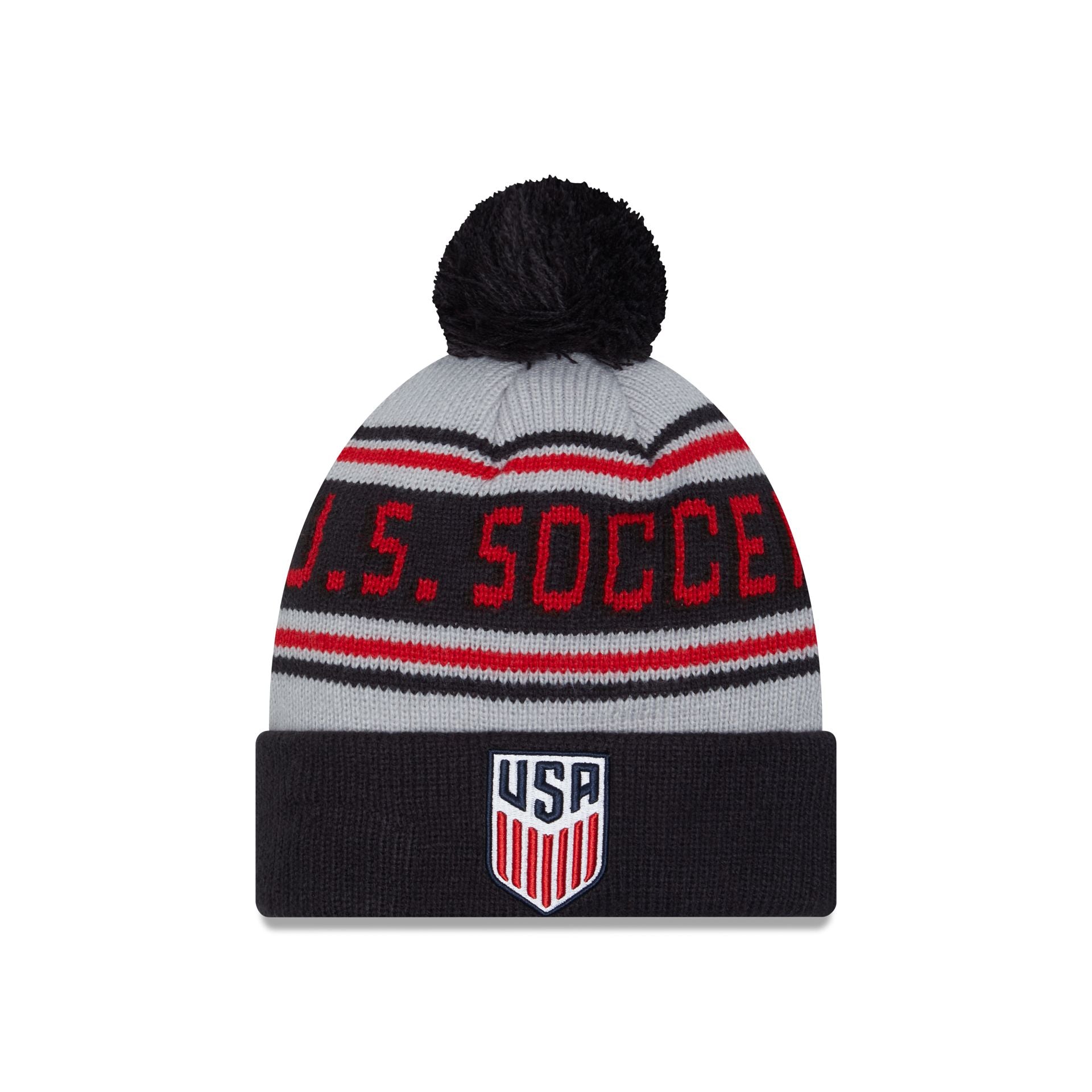 new era Men's National Team Navy Pom Knit