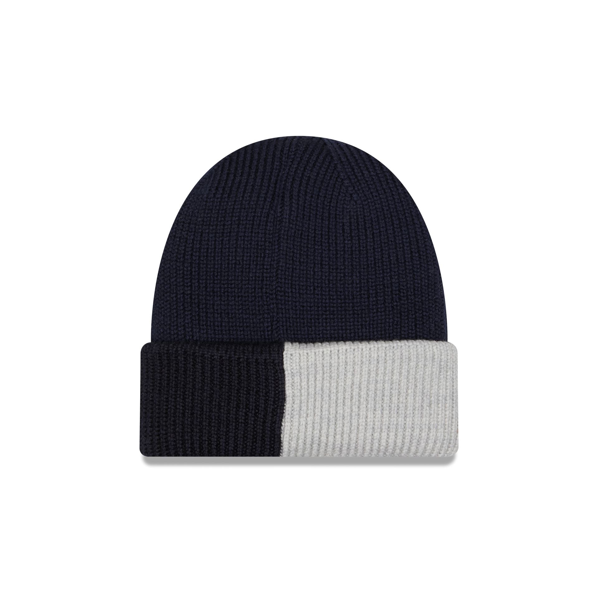 New Era Merino Wool Color Block Navy Cuff Knit