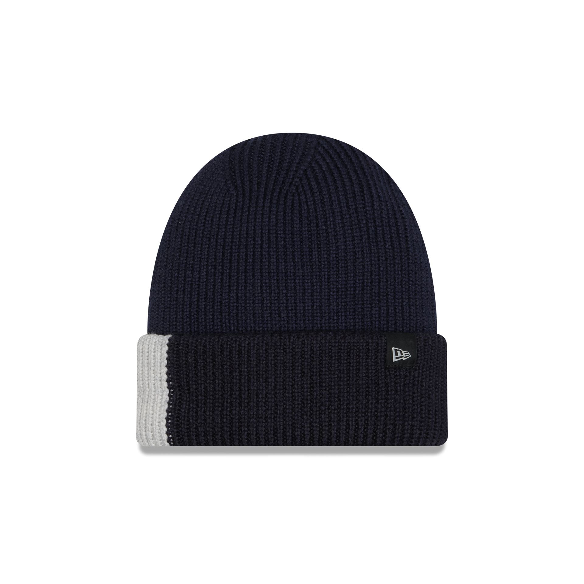 new era Merino Wool Color Block Navy Cuff Knit
