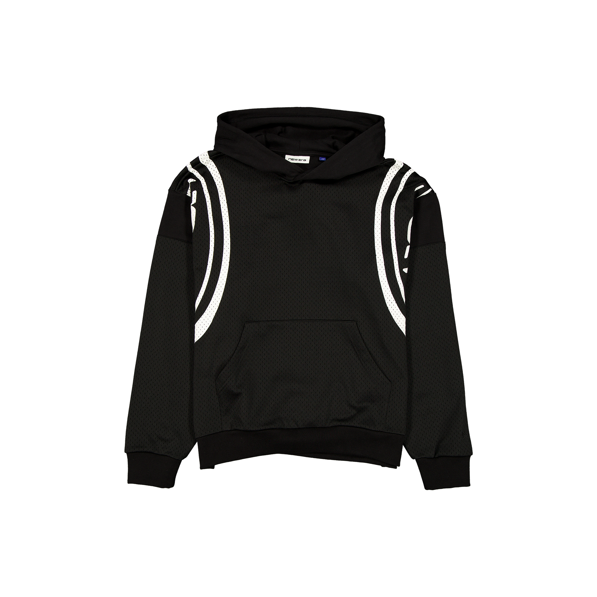 new era Mesh Combo Black Hoodie