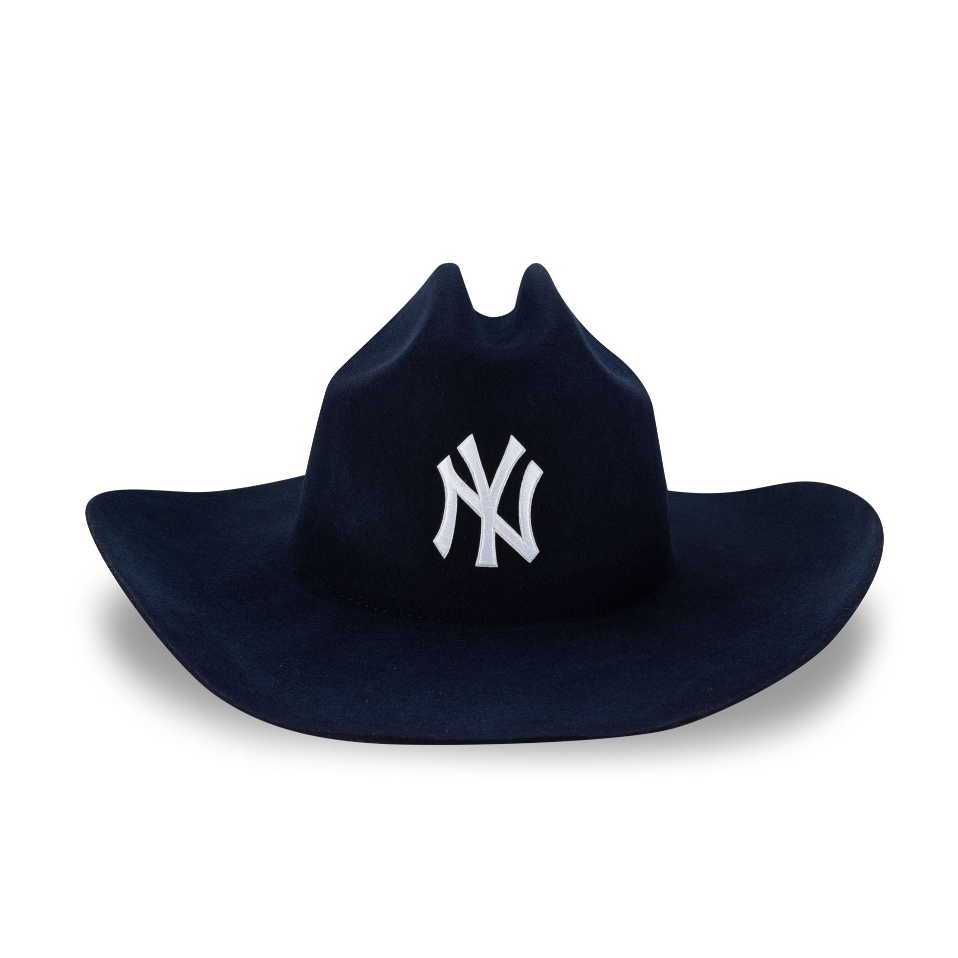 New Era Navy Felt Cowboy Hat