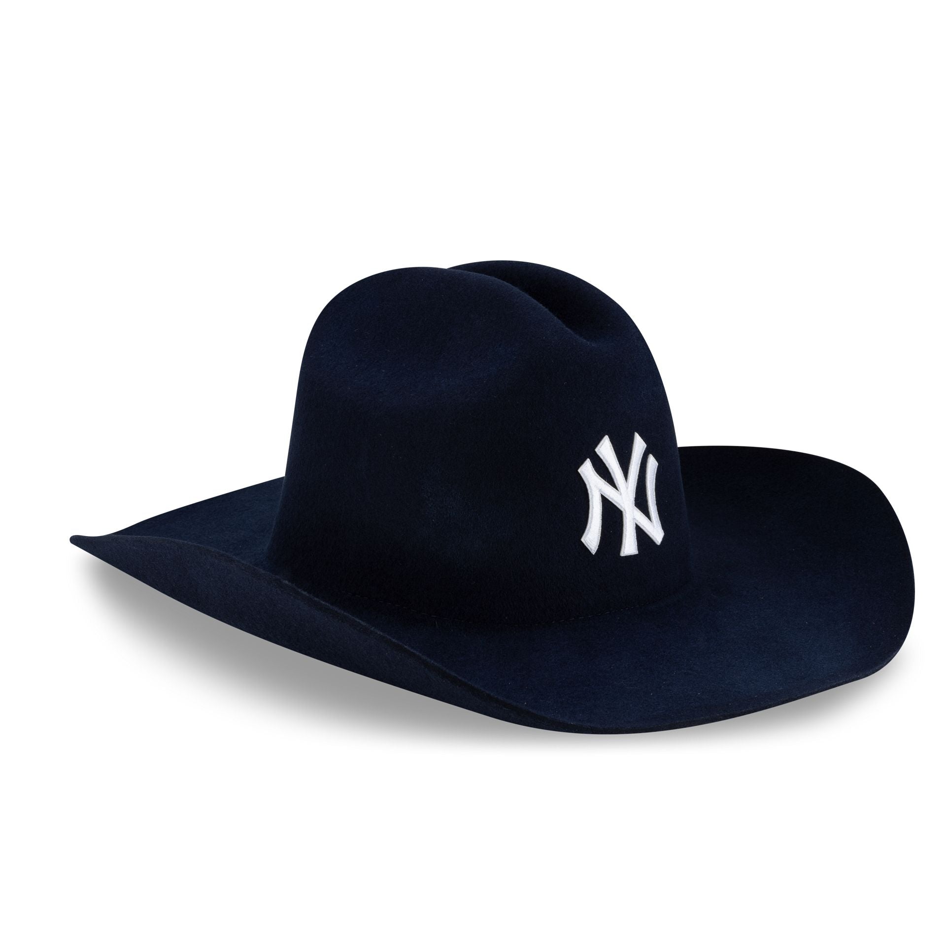 New Era Navy Felt Cowboy Hat