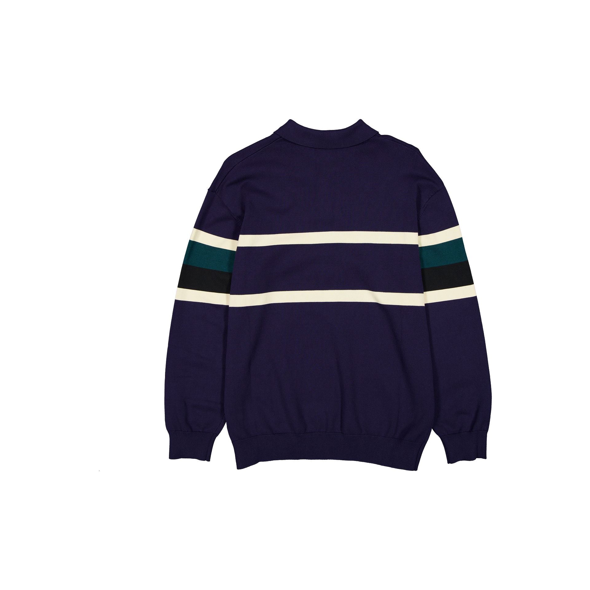 New Era Navy Knit Rugby Shirt