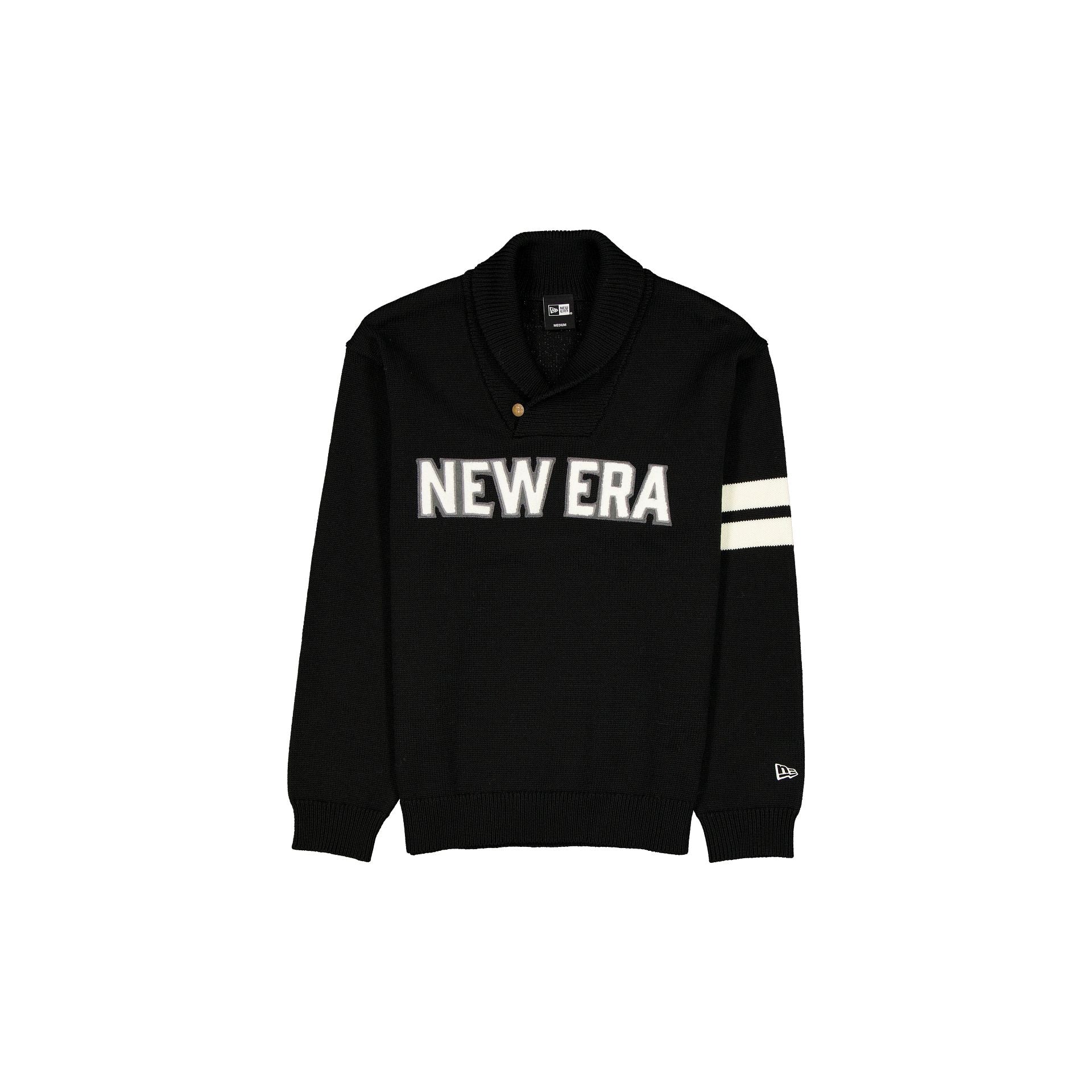 New Era Navy Shawl Sweater