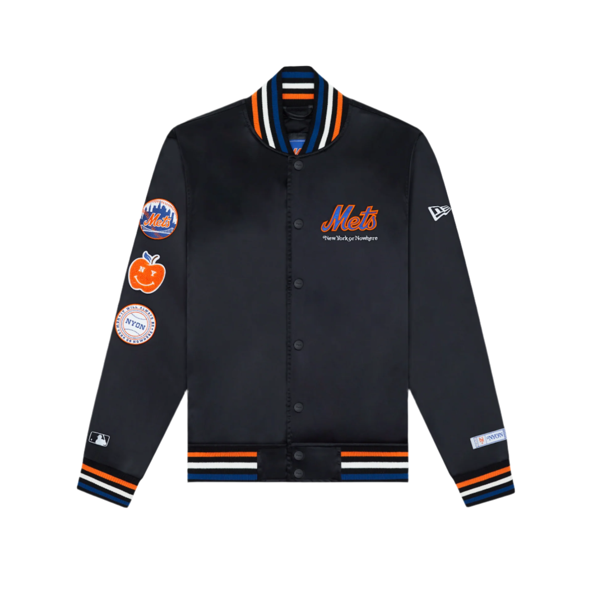 new era New York or Nowhere Black Varsity Jacket