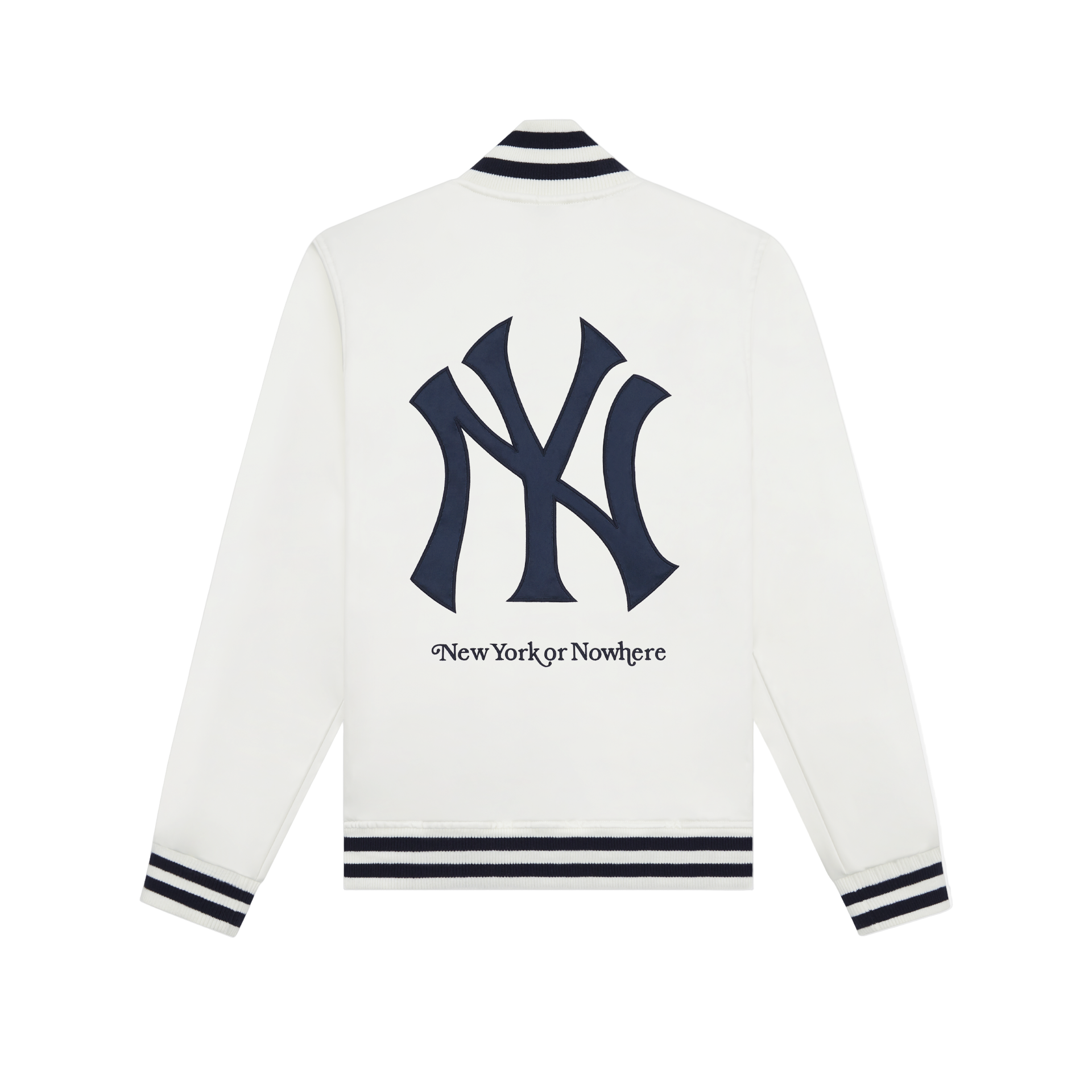 New Era New York Or Nowhere White Satin Jacket