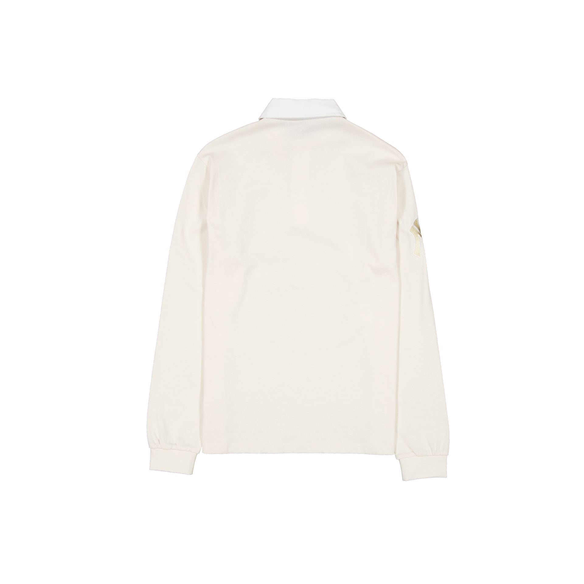 New Era Off White Script Long Sleeve Rugby Shirt