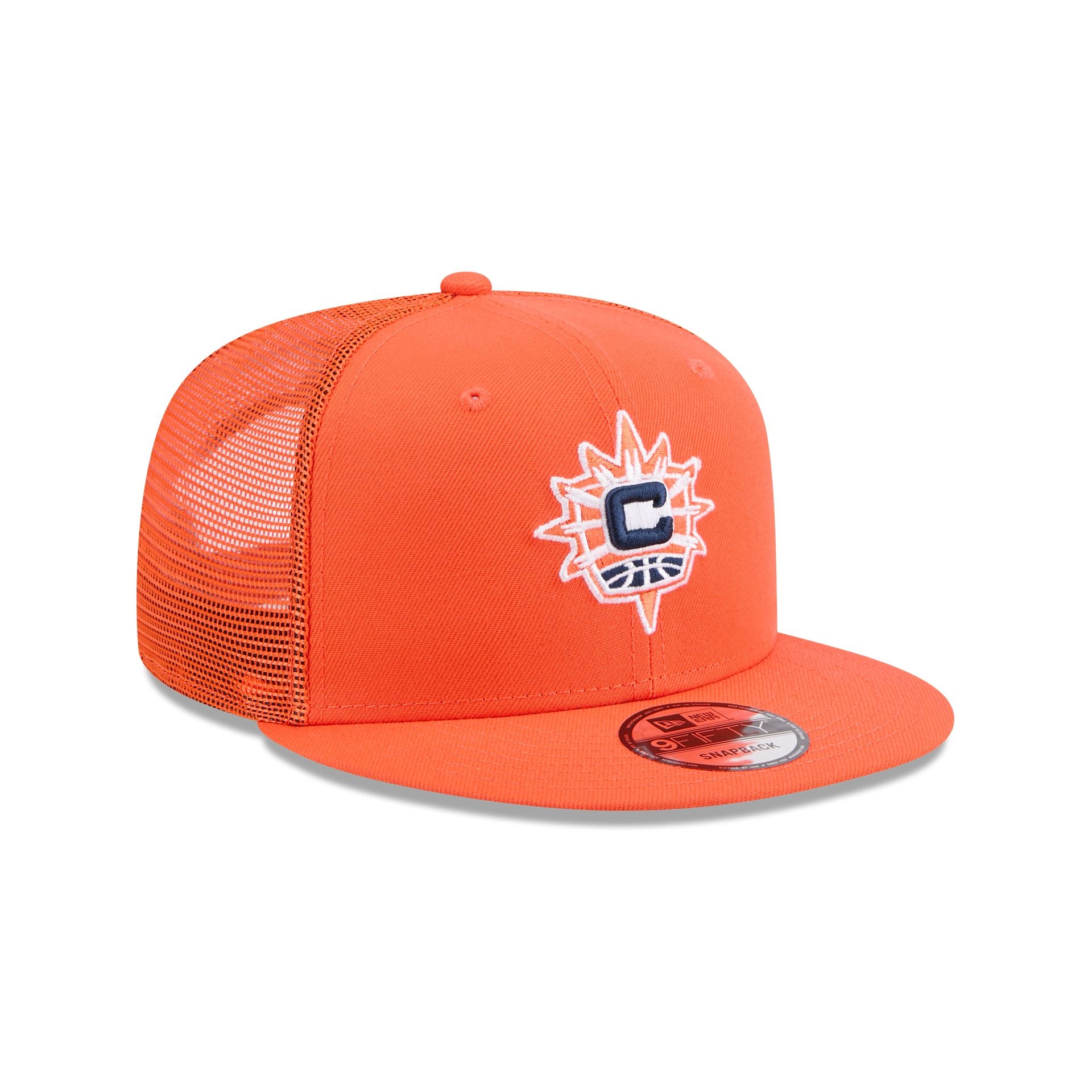 New Era Orange 9FIFTY Trucker