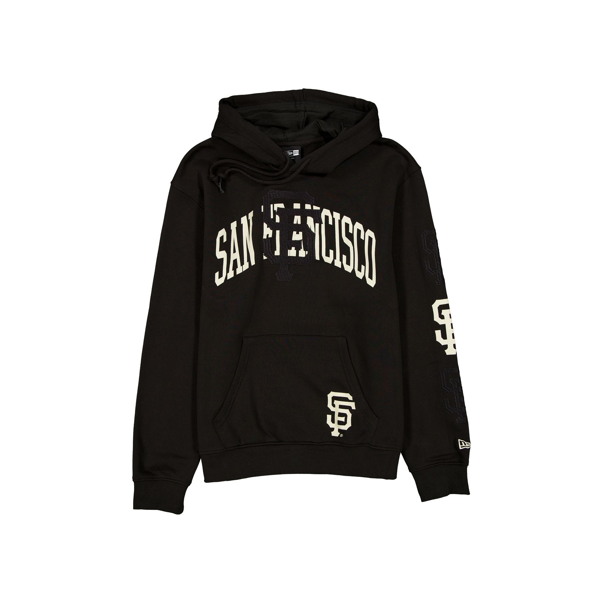 new era Overlay Black Hoodie