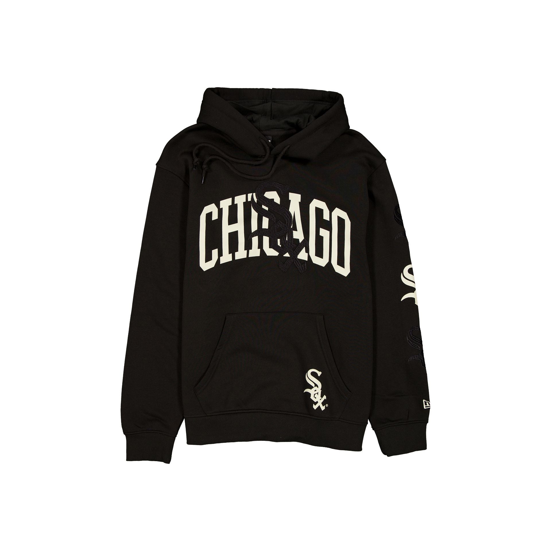 new era Overlay Black Hoodie