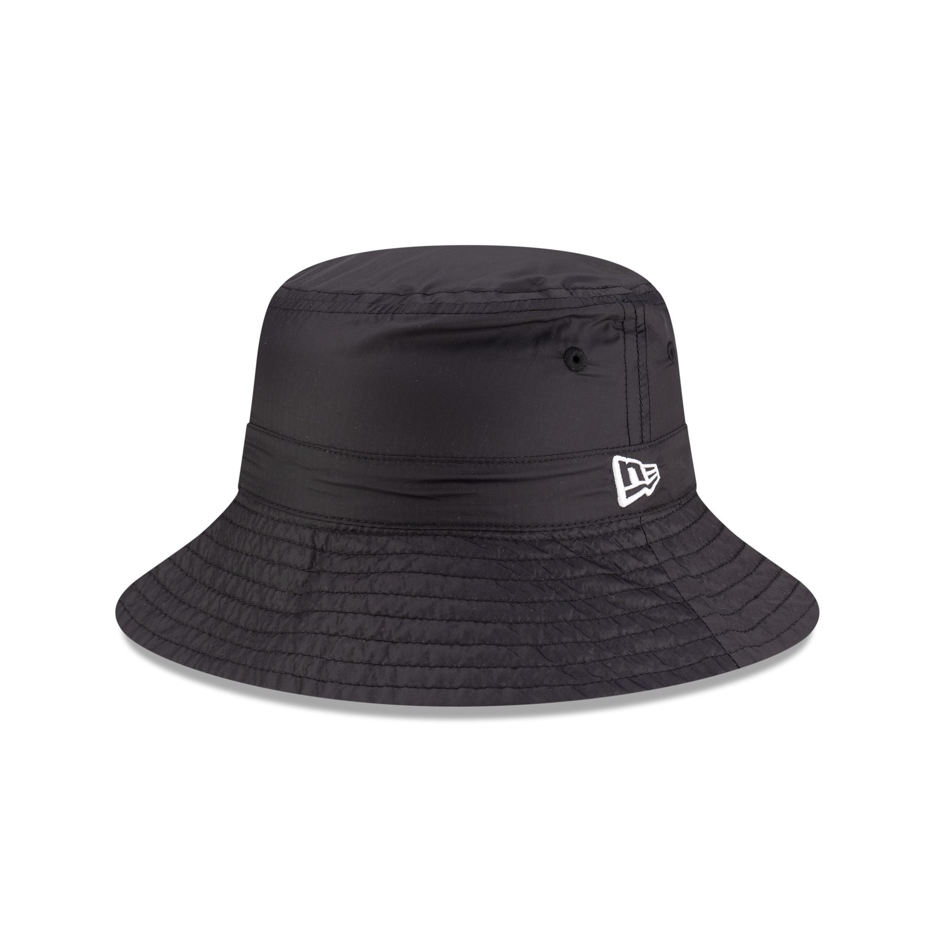 new era Packable Ripstop Black Bucket Hat