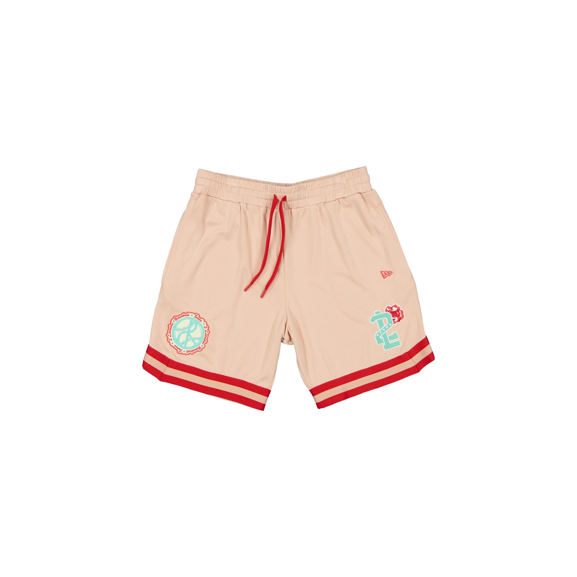 new era Pale Pink Floral Shorts