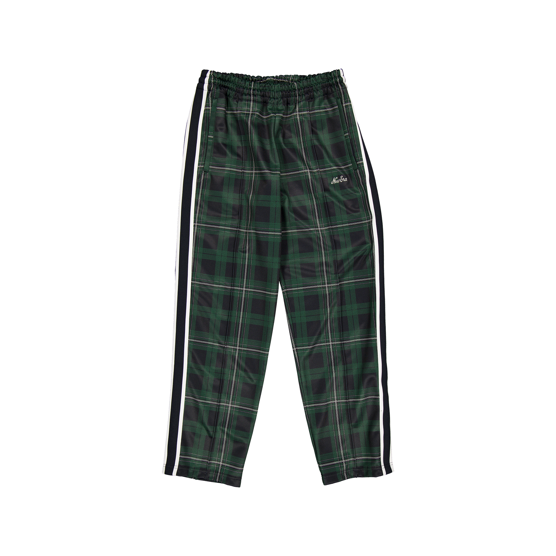 new era Plaid Navy Track Pants