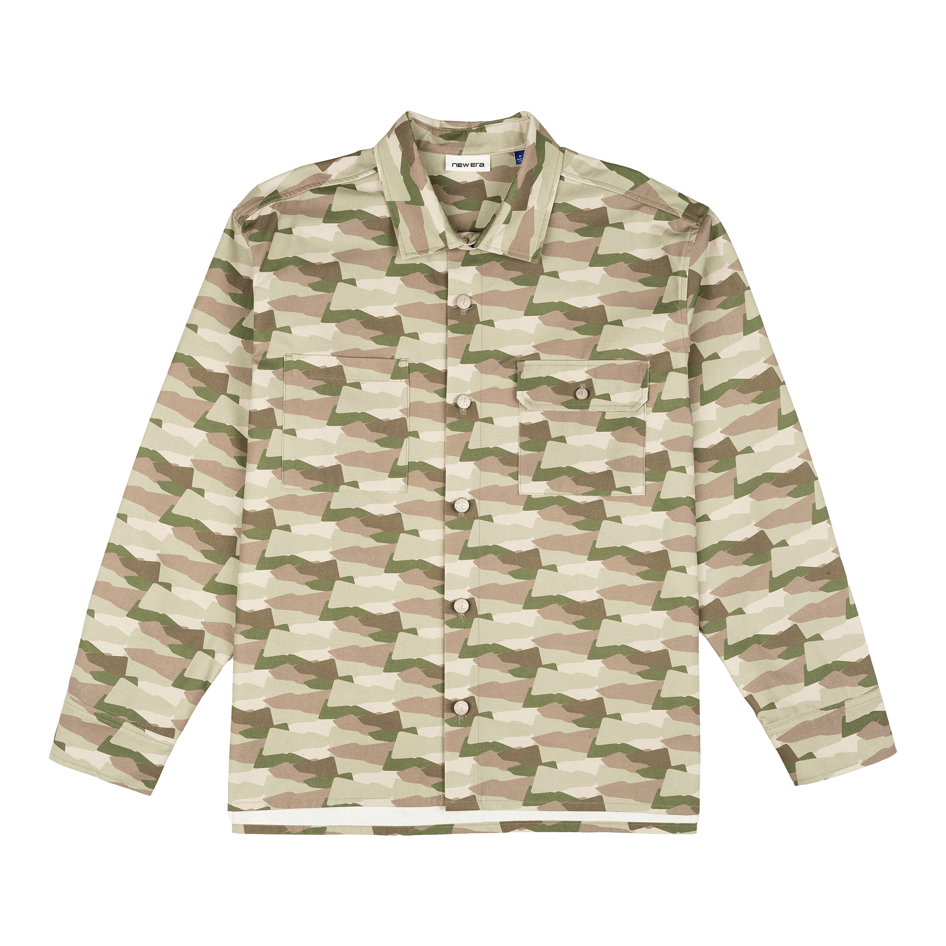 New Era Printed Military Shacket