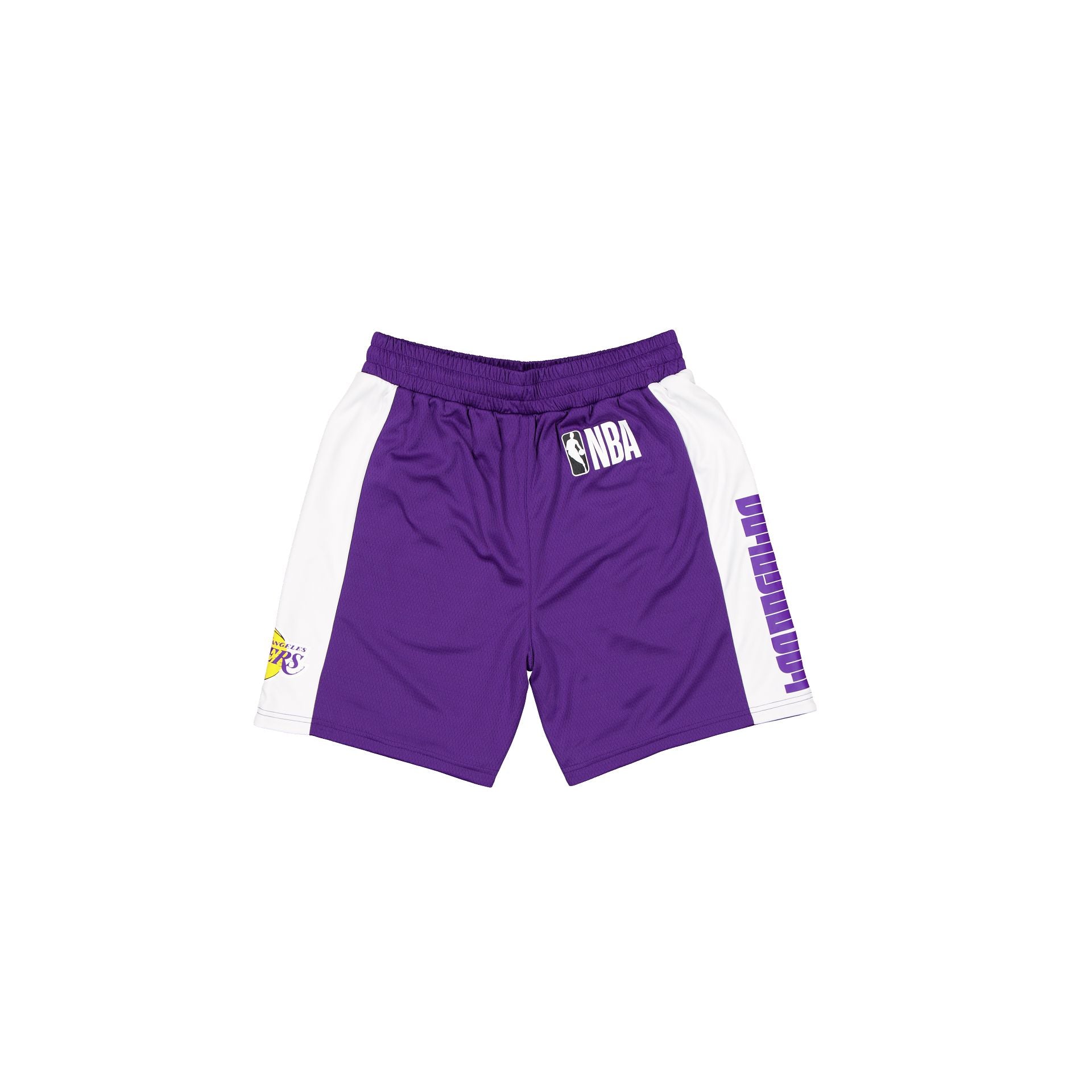 New Era Purple Graphic Mesh Shorts