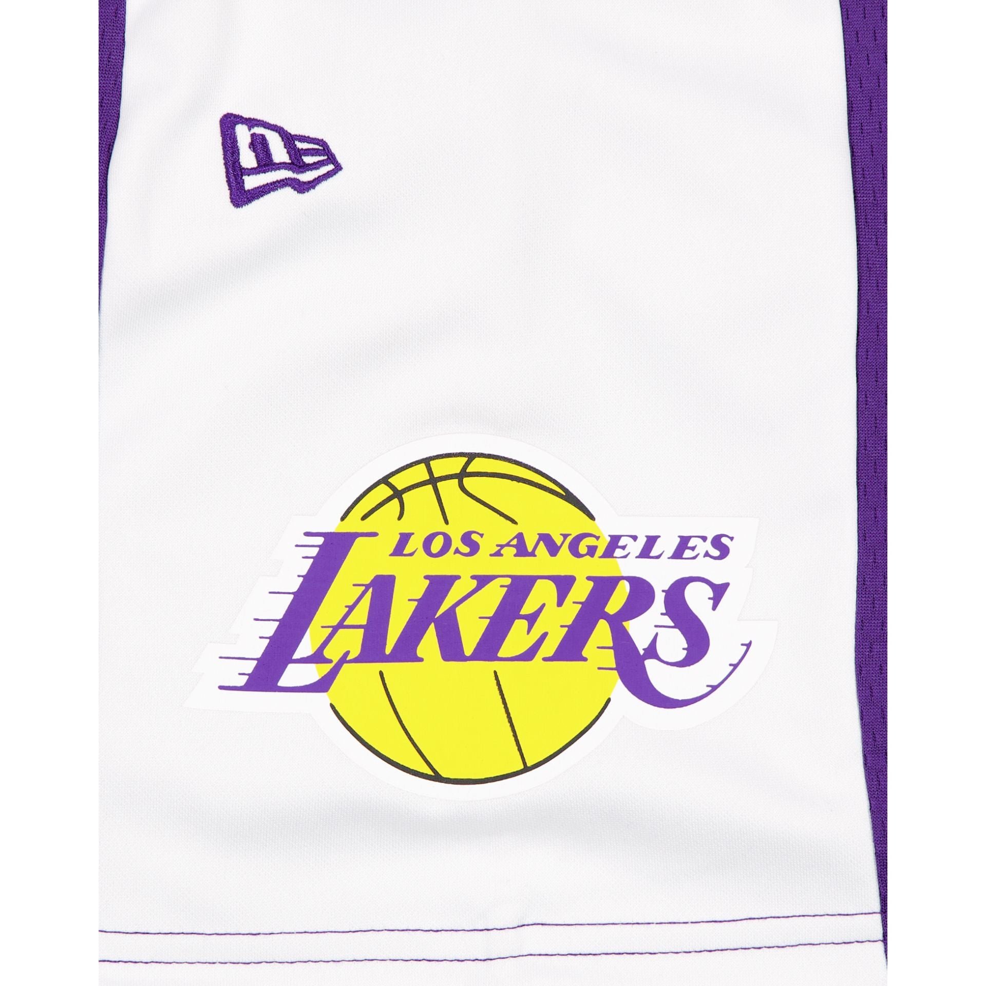 New Era Purple Graphic Mesh Shorts