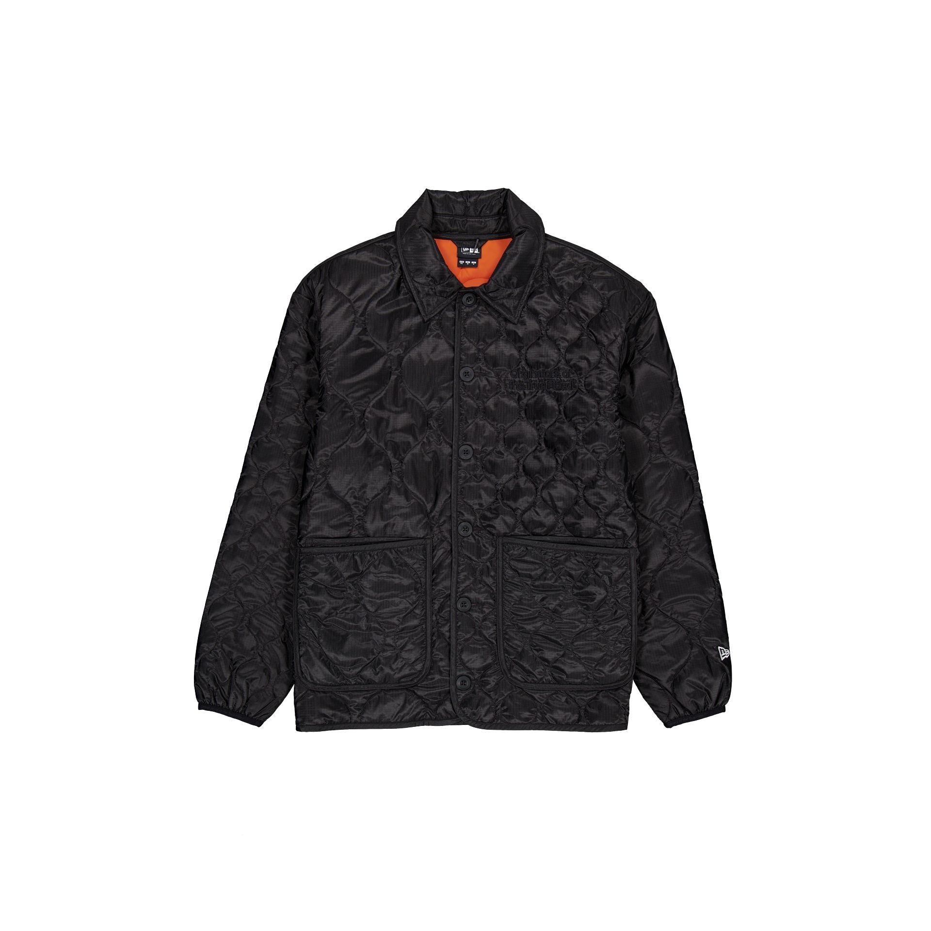 New Era Quilted Button Up Black Jacket