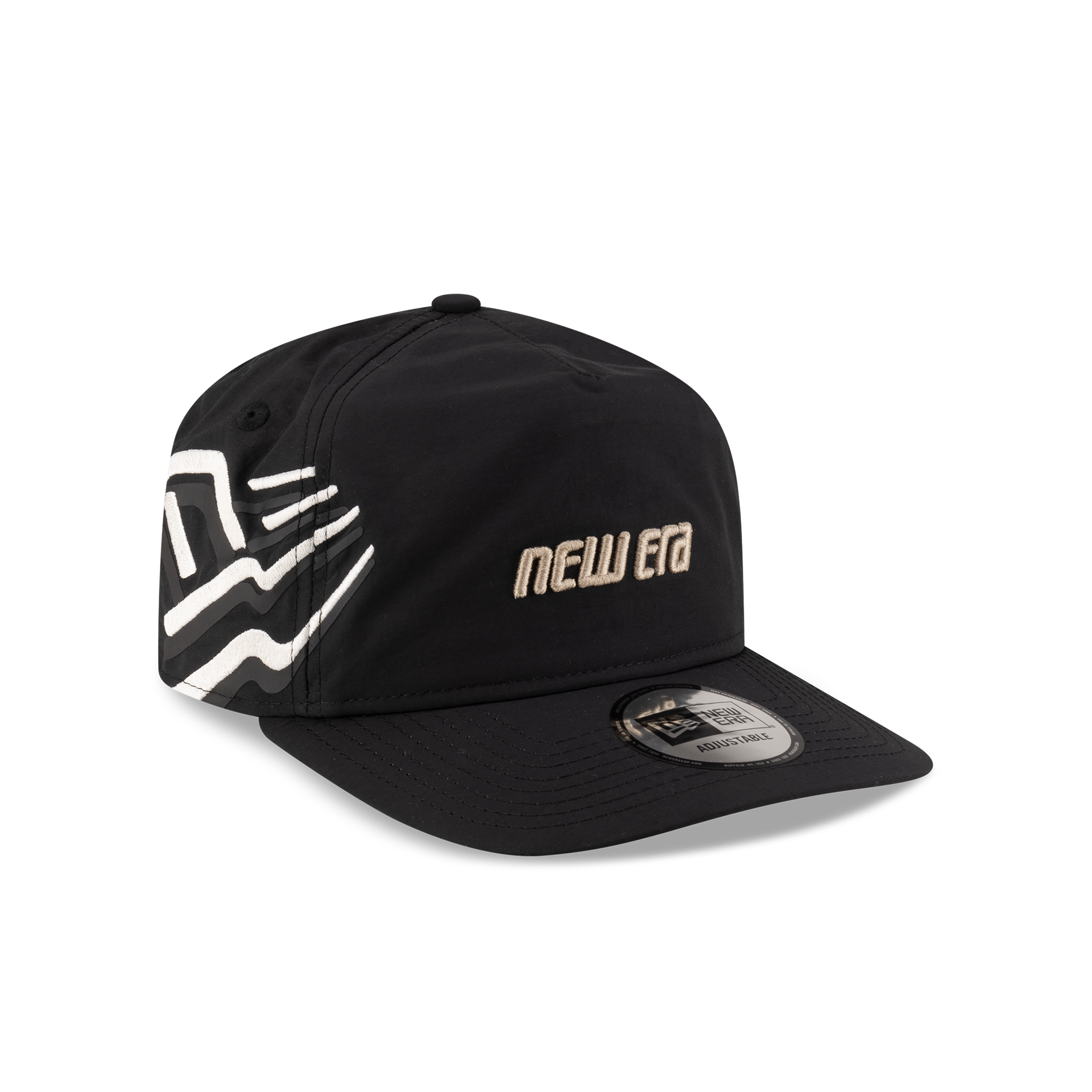 new era Raised Flag Black Golfer