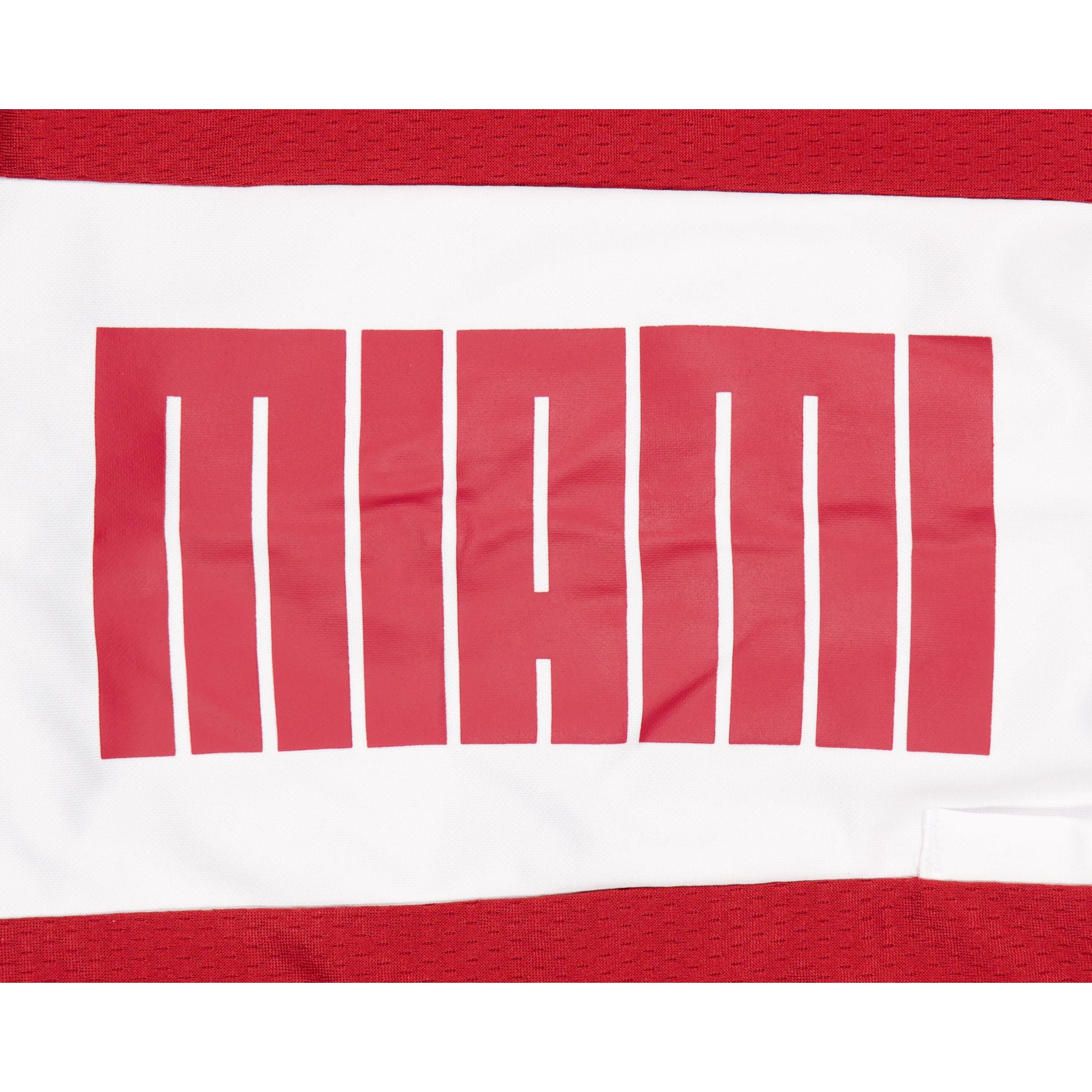 New Era Red Graphic Mesh Shorts