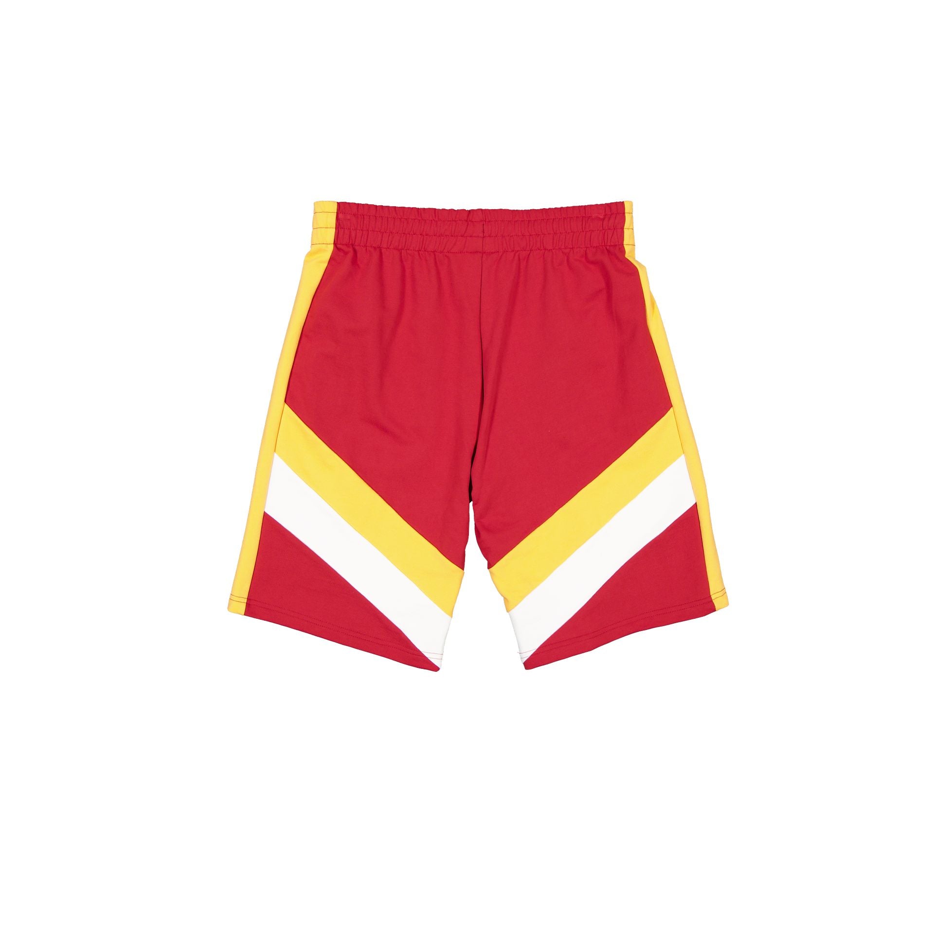 New Era Red Oversized Panel Shorts