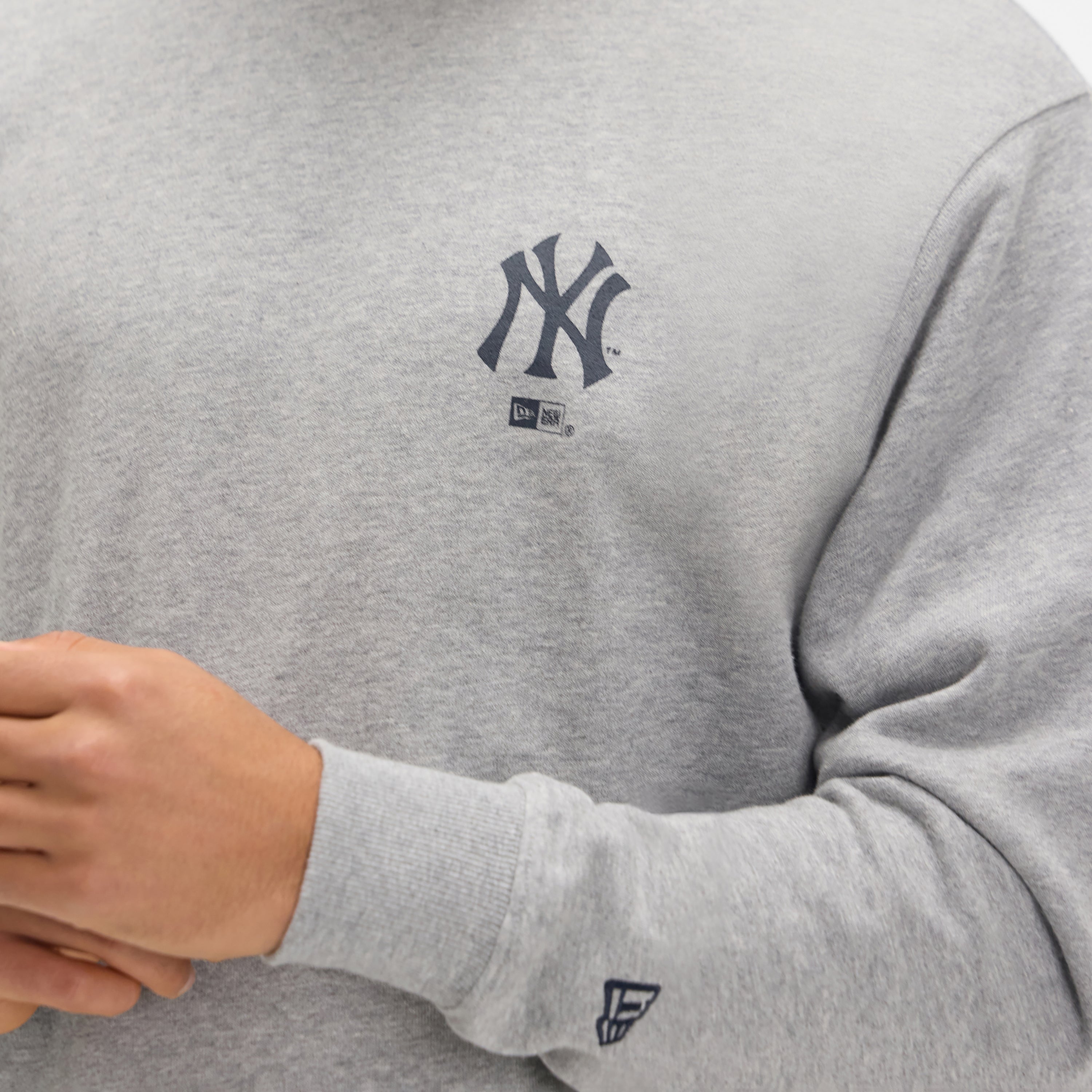 New Era Relaxed Heather Gray Crewneck