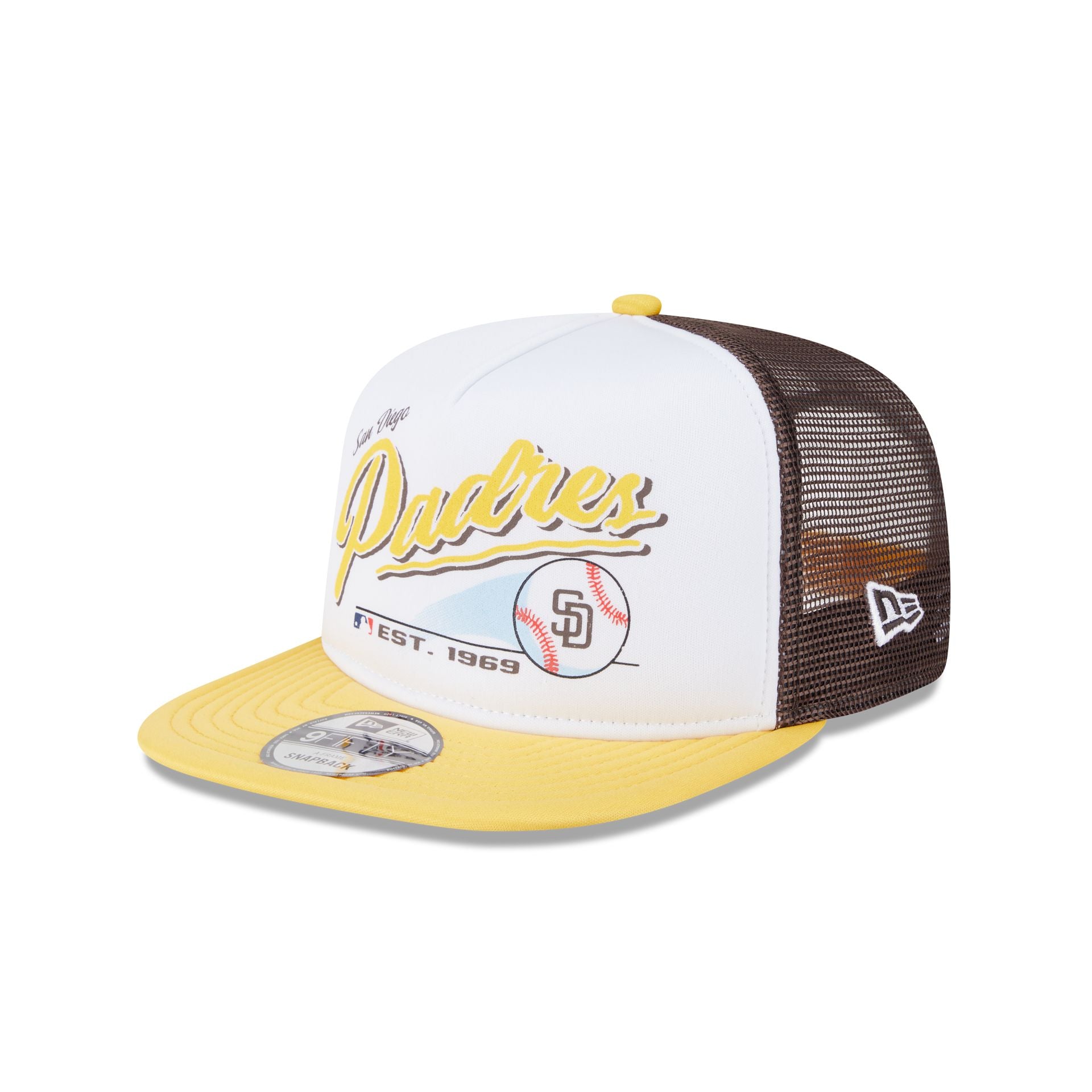 new era Retro Script 9FIFTY A-Frame Trucker