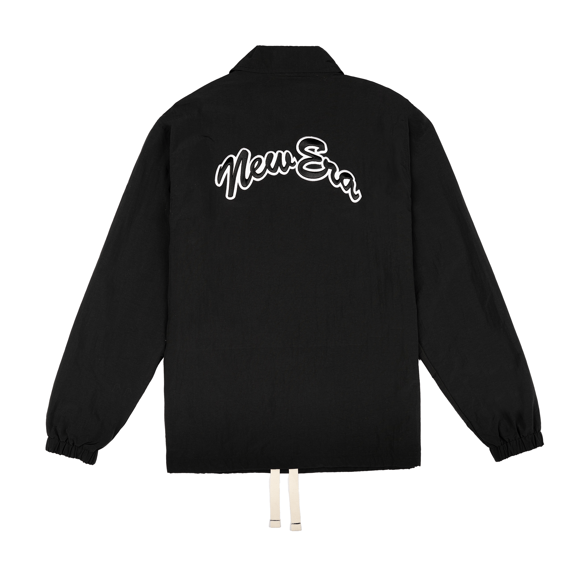 New Era Ripstop Script Nylon Black Coach's Jacket