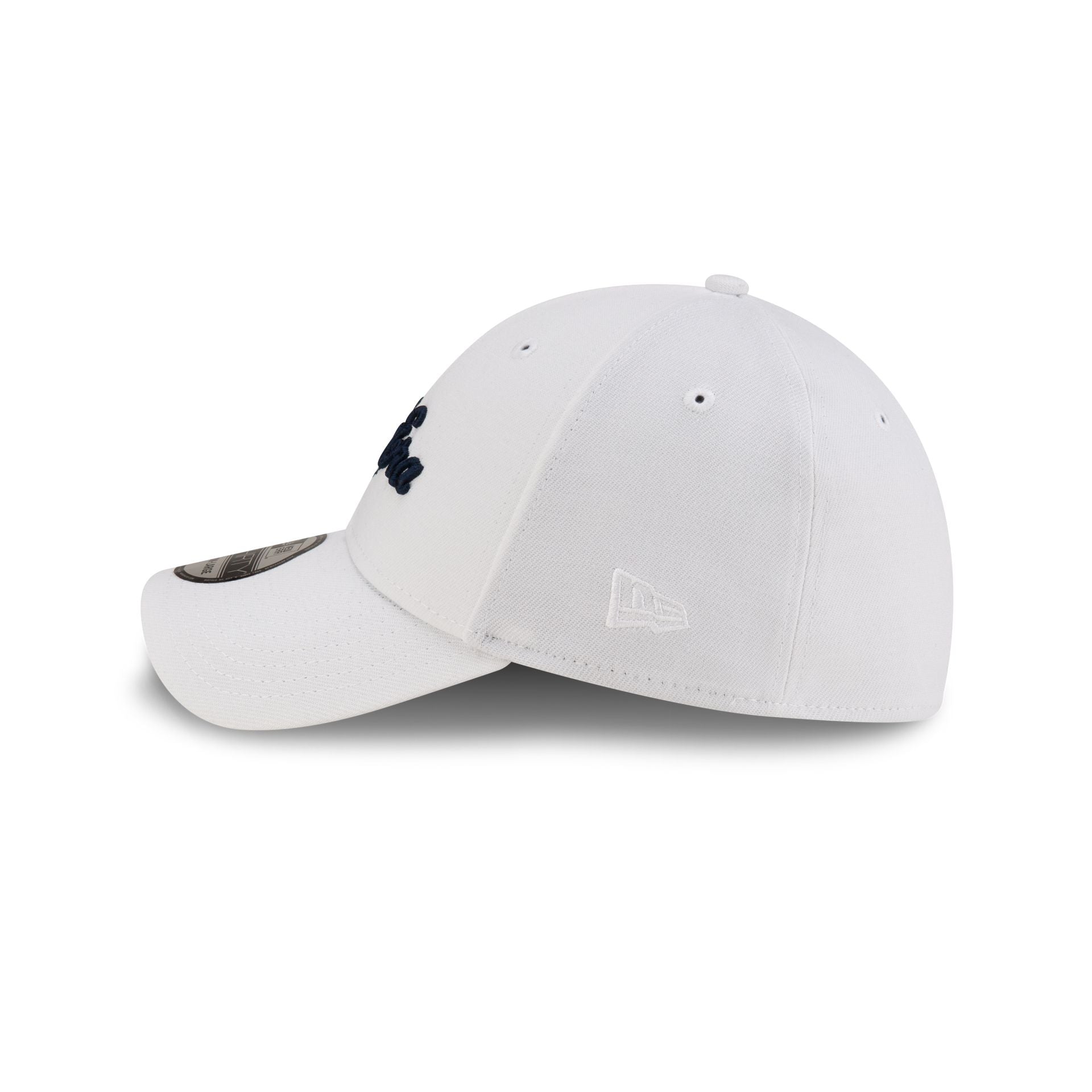 New Era Script White 39THIRTY Stretch Fit
