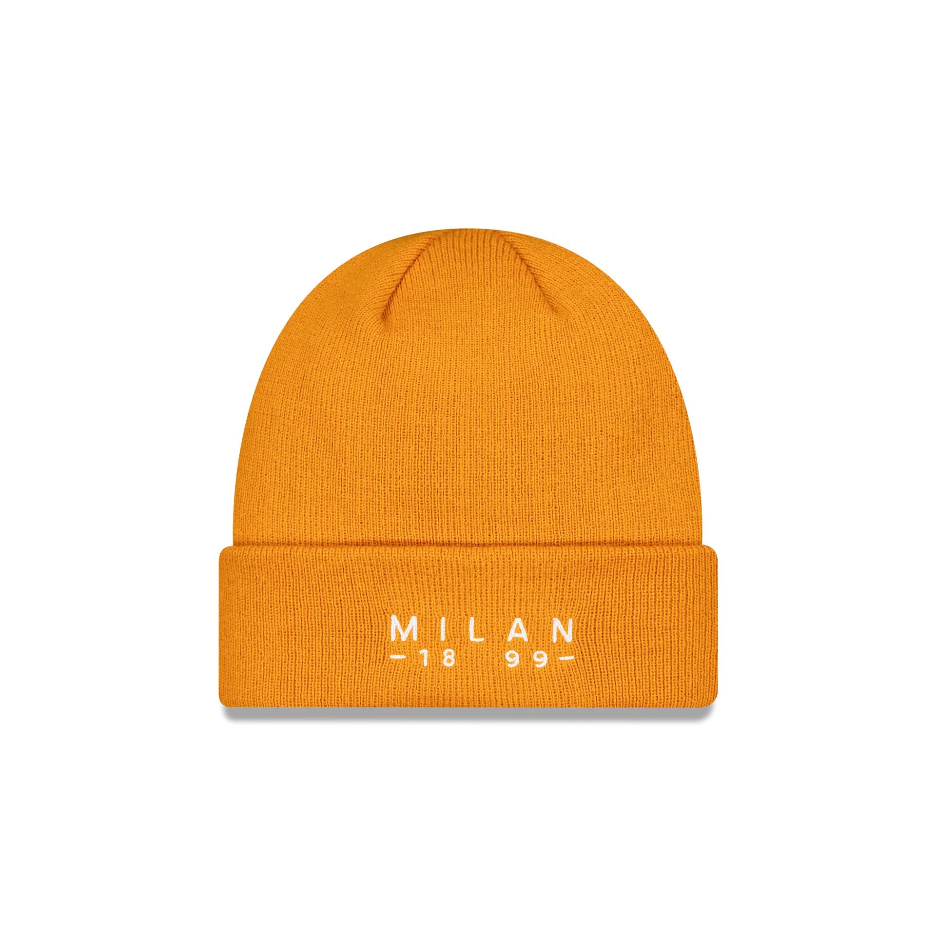 new era Seasonal Orange Wordmark Cuff Knit