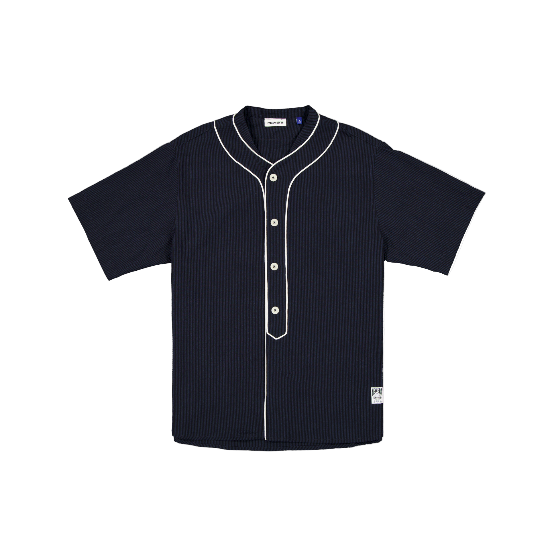 new era Seersucker Throwback Baseball Navy Jersey