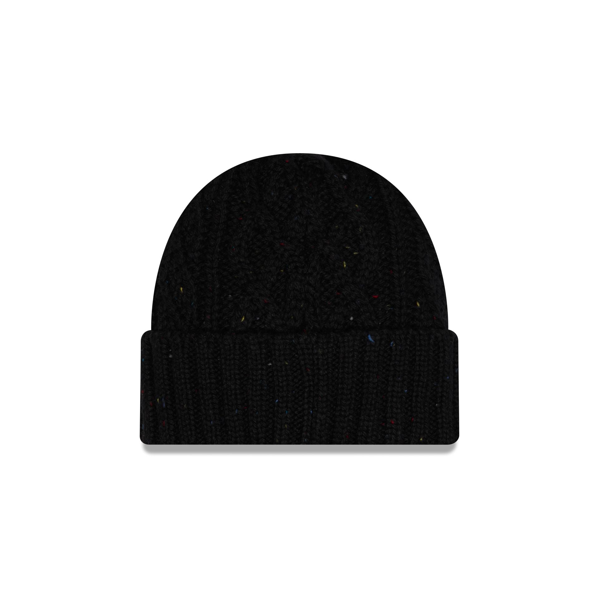 New Era Speckled Black Cable Knit
