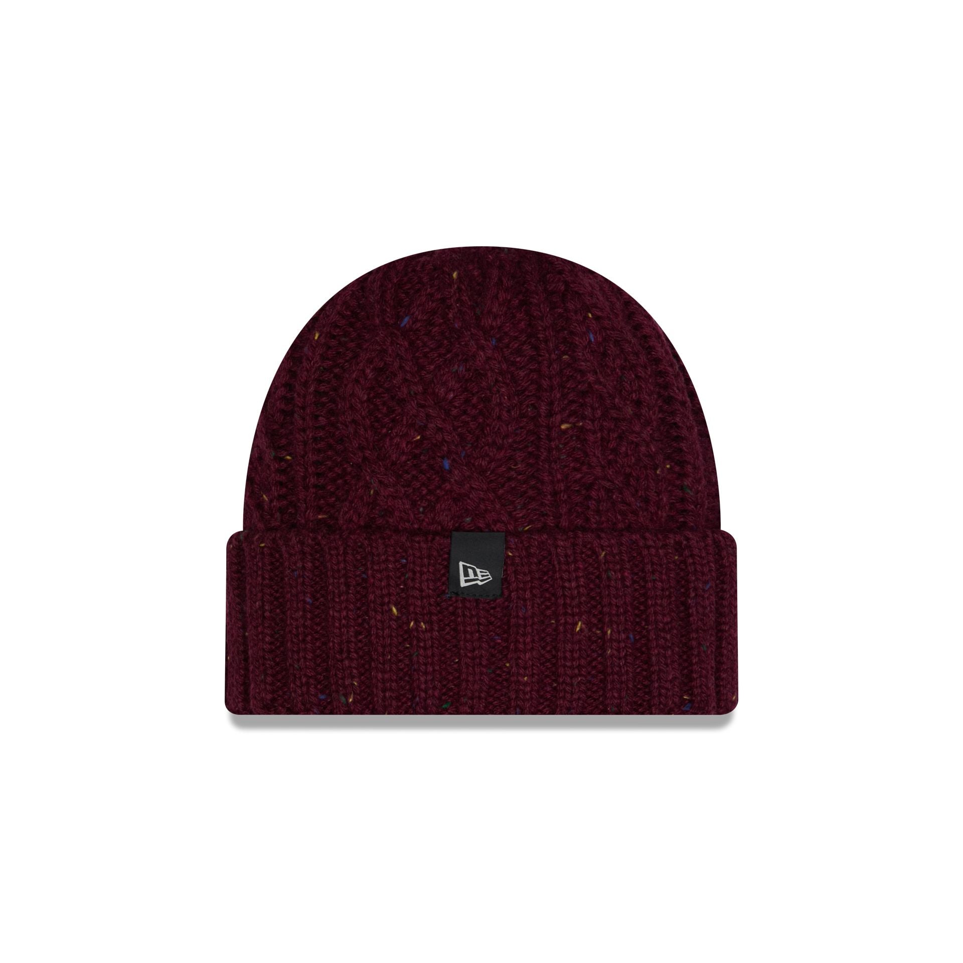 New Era Speckled Maroon Cable Knit