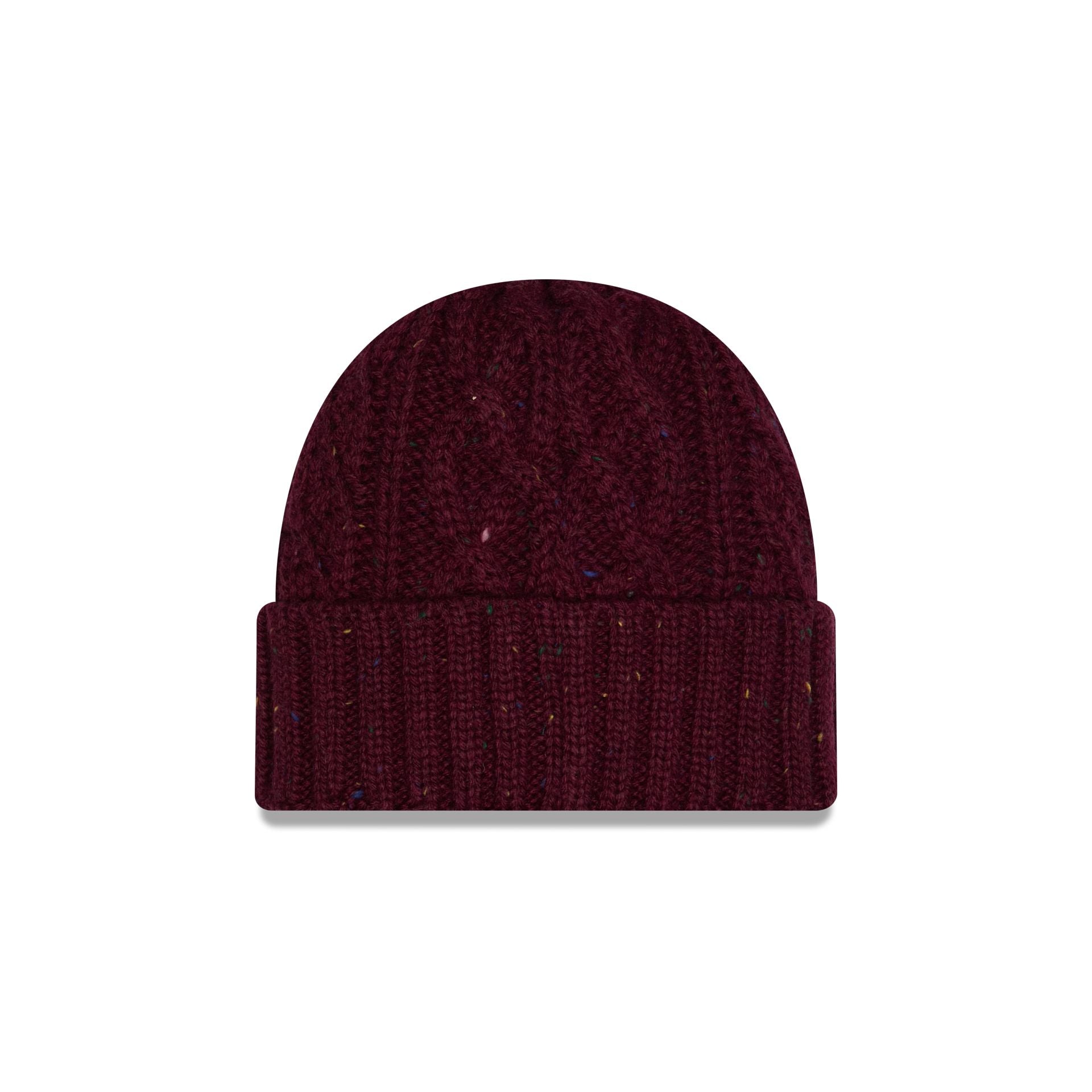 New Era Speckled Maroon Cable Knit