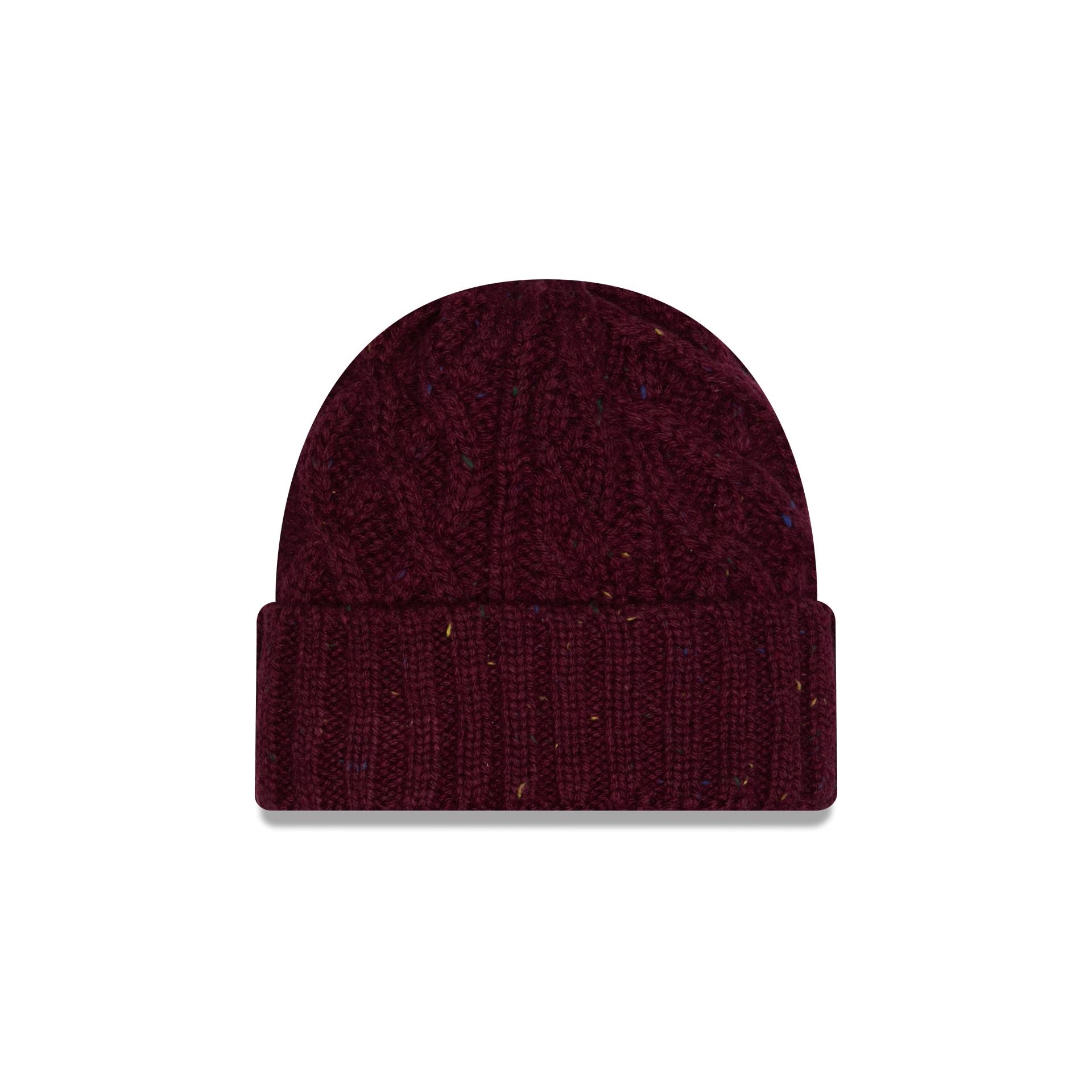 new era Speckled Maroon Cable Knit