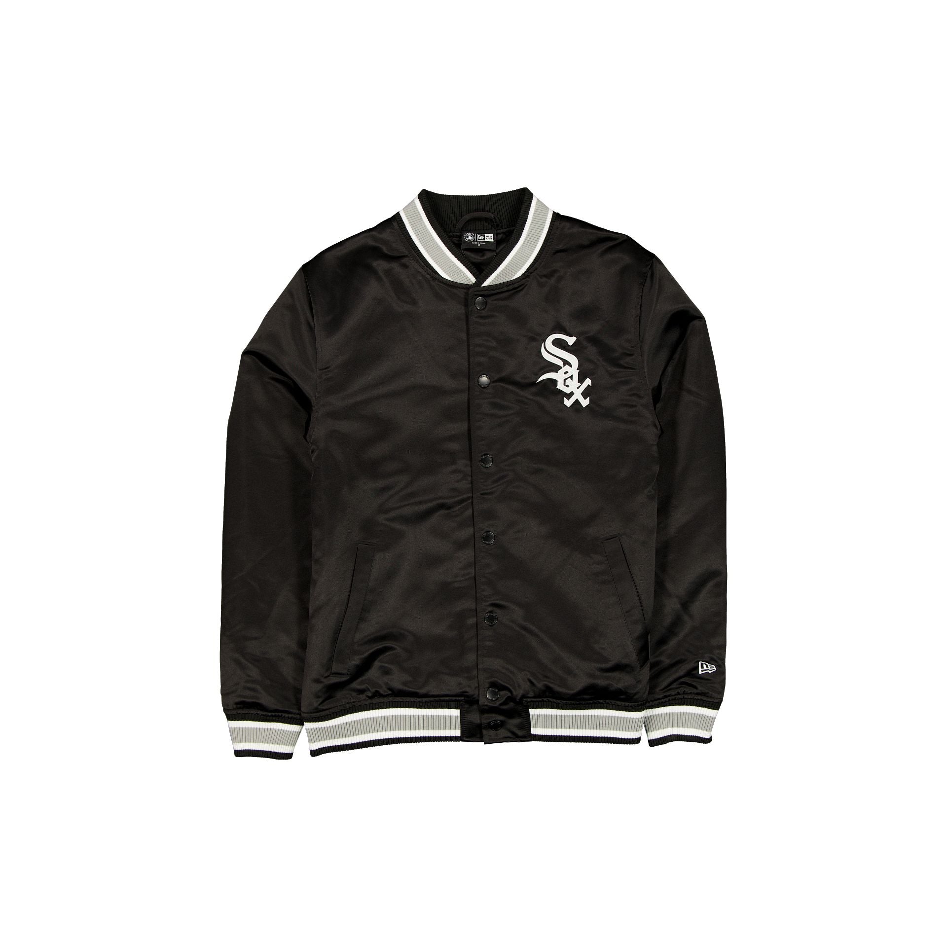 new era Sport Classics Black Satin Jacket