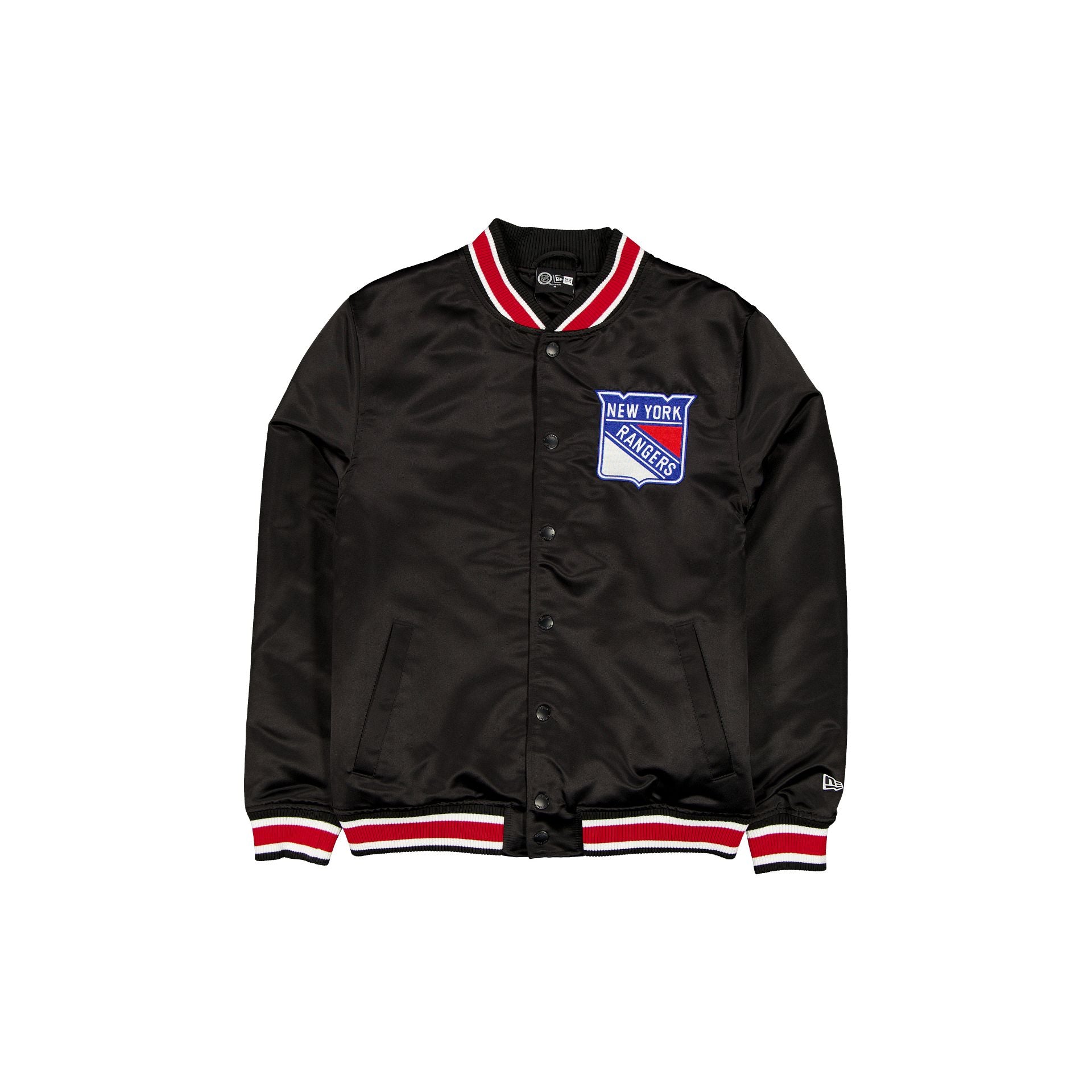 new era Sport Classics Black Satin Jacket
