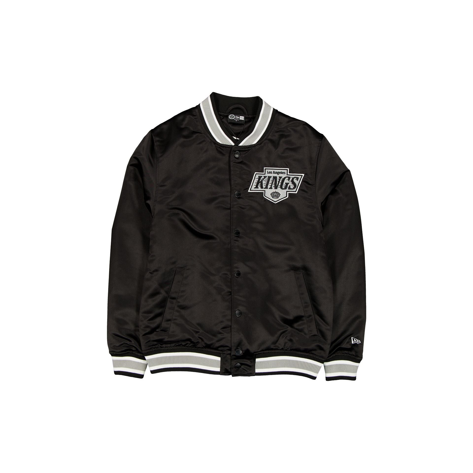 new era Sport Classics Black Satin Jacket