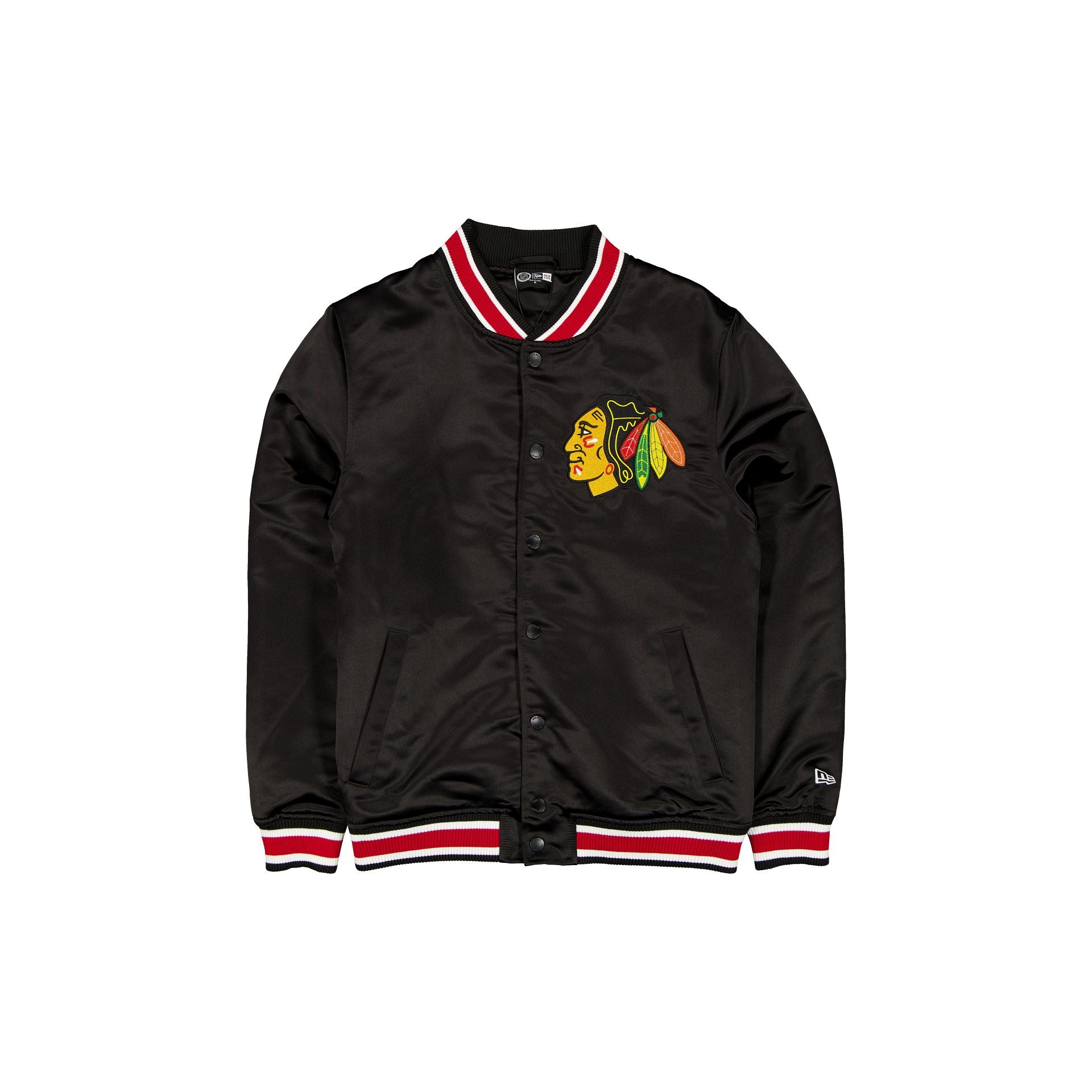 new era Sport Classics Black Satin Jacket