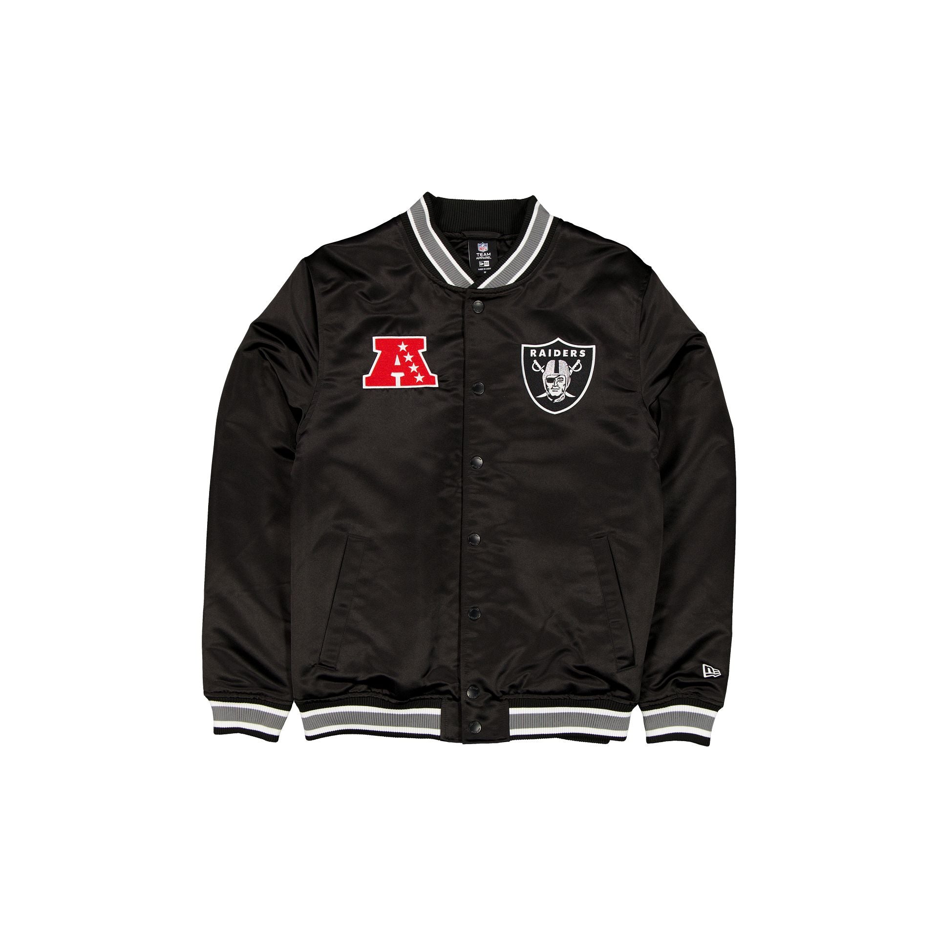 new era Sport Classics Black Satin Jacket